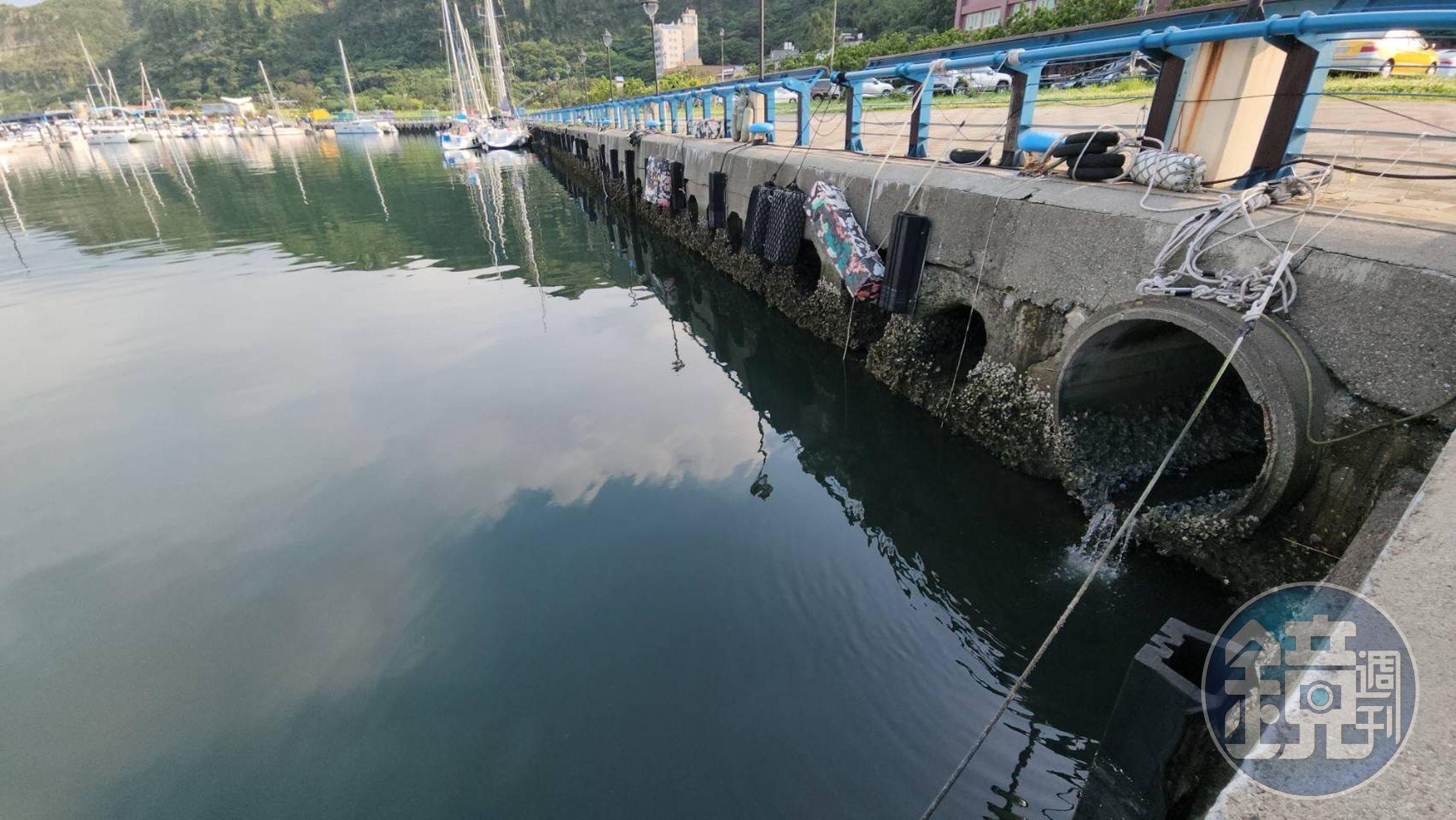市政府表示將持續追蹤排水管污水。(基隆市政府提供)