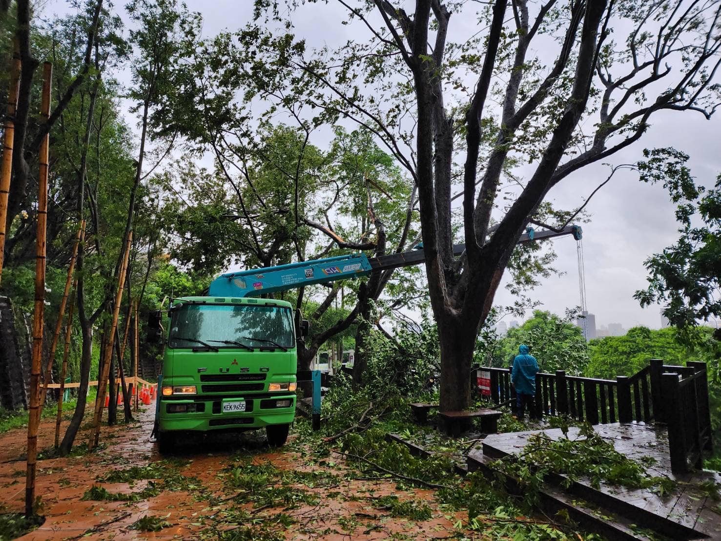 受颱風影響，壽山動物園明日環境整理，休園一日。（翻攝自壽山動物園臉書）