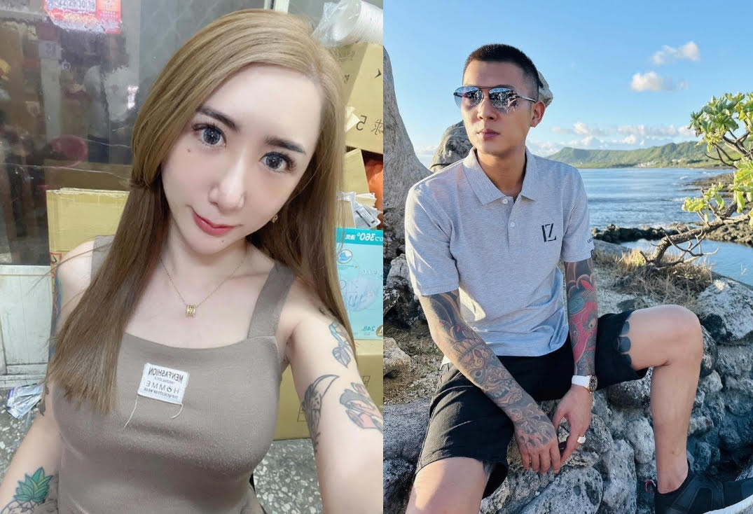 網紅鳳梨遭人指控射後不理、害女生墮胎，認為是前女友罔腰外流私訊，還加碼爆料罔腰分手後索錢。（翻攝IG@yi0107、@wen810615）