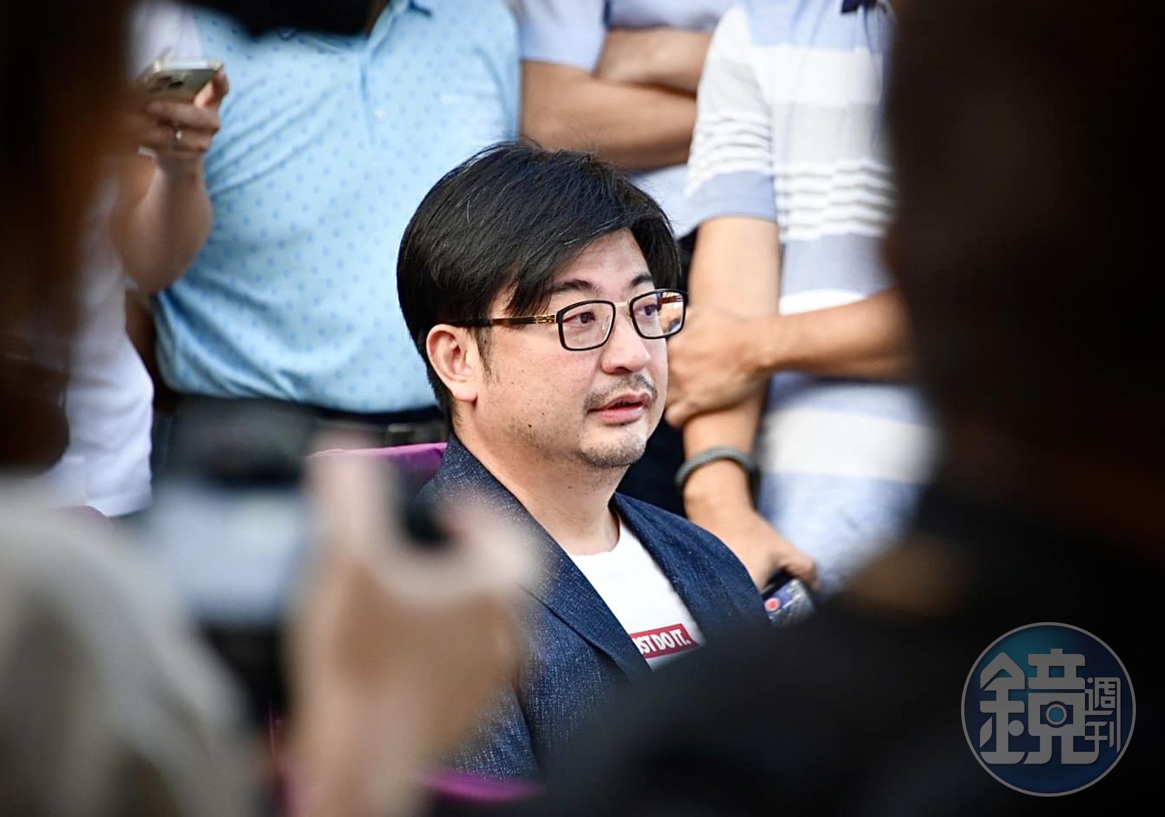 謝典林（圖）宣布退出國民黨的文章中，恰與3年前郭台銘宣布退出國民黨的用語如出一轍。（翻攝自謝典林臉書）