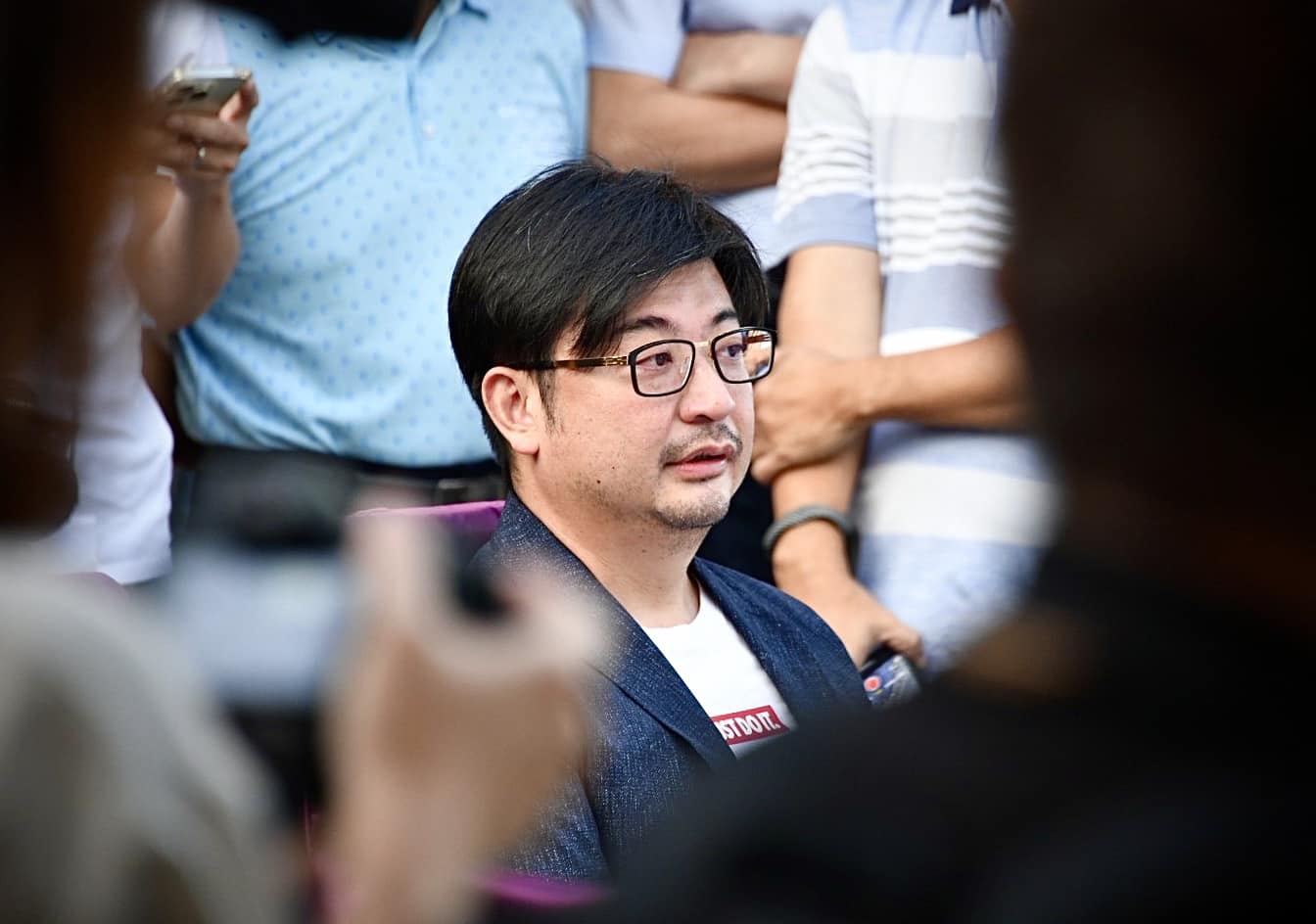 謝典林（圖）宣布退出國民黨的文章中，恰與3年前郭台銘宣布退出國民黨的用語如出一轍。（翻攝自謝典林臉書）