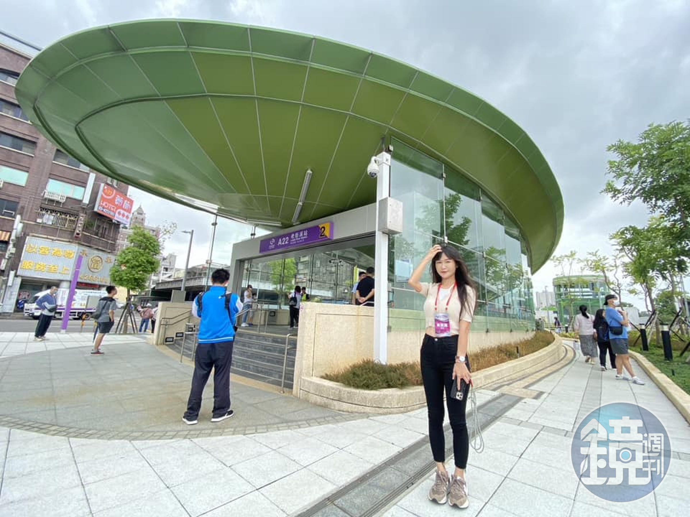 桃園機捷延伸老街溪站今正式通車，可望活絡當地經濟發展。（翻攝自市議員黃瓊慧臉書）