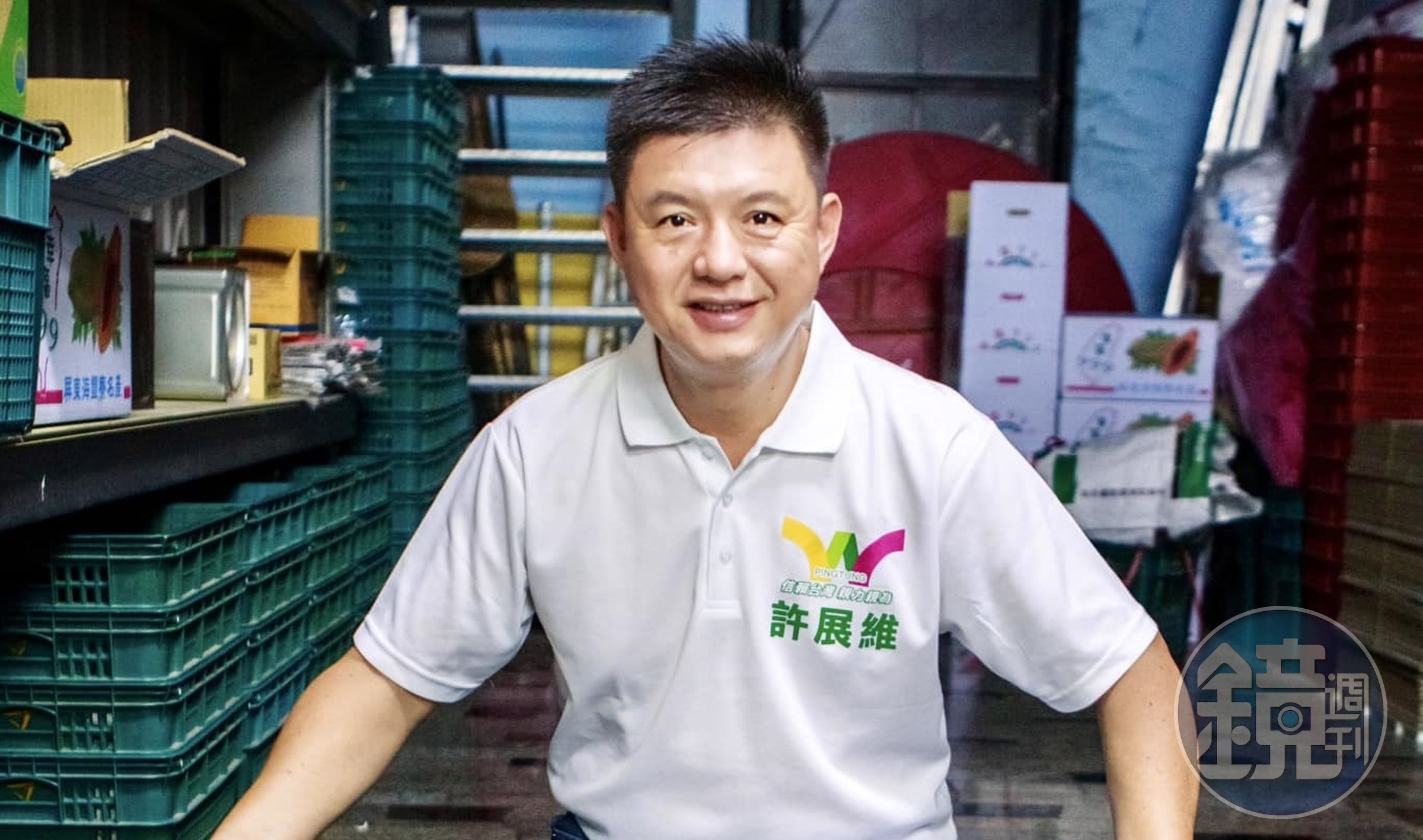 許展維（圖）昨宣布退出屏東縣第2選區立委選舉後，當晚服務處就遭人放鞭炮。（翻攝自許展維臉書）