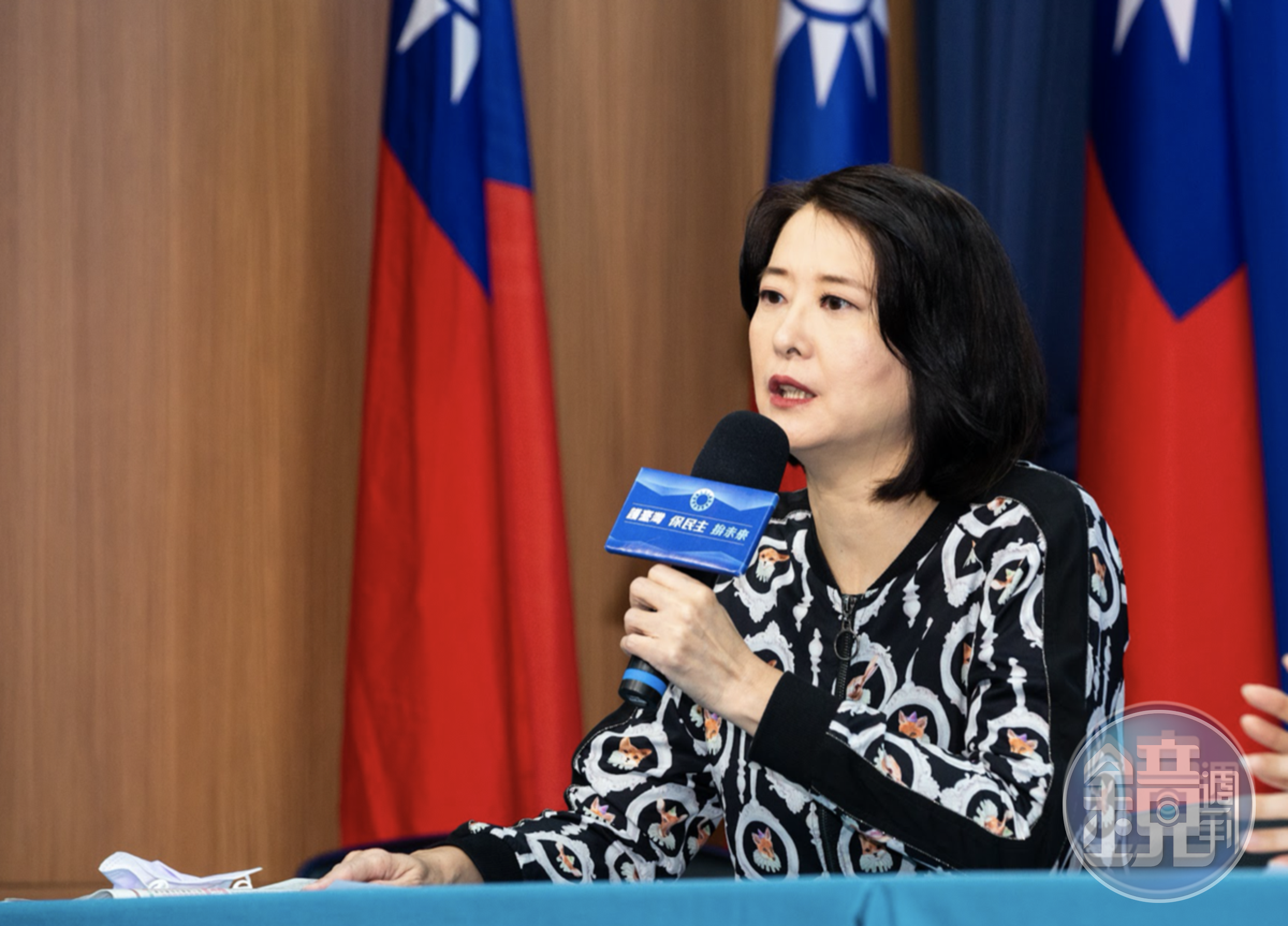 王鴻薇（圖）召開記者會，爆料潘孟安碩士論文涉嫌抄襲，經比對比例高達54%。（本刊資料照）