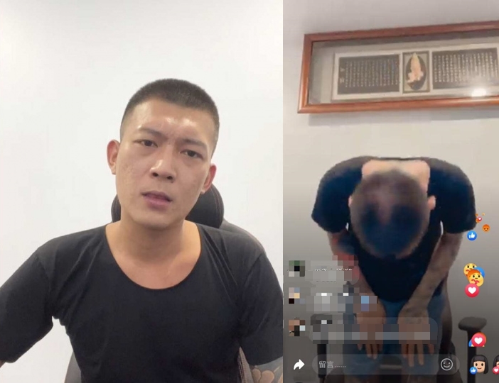 保母家遭動雞蛋冥紙私刑，鳳梨直播道歉喊話黑粉「你成功了！」（翻攝網路）