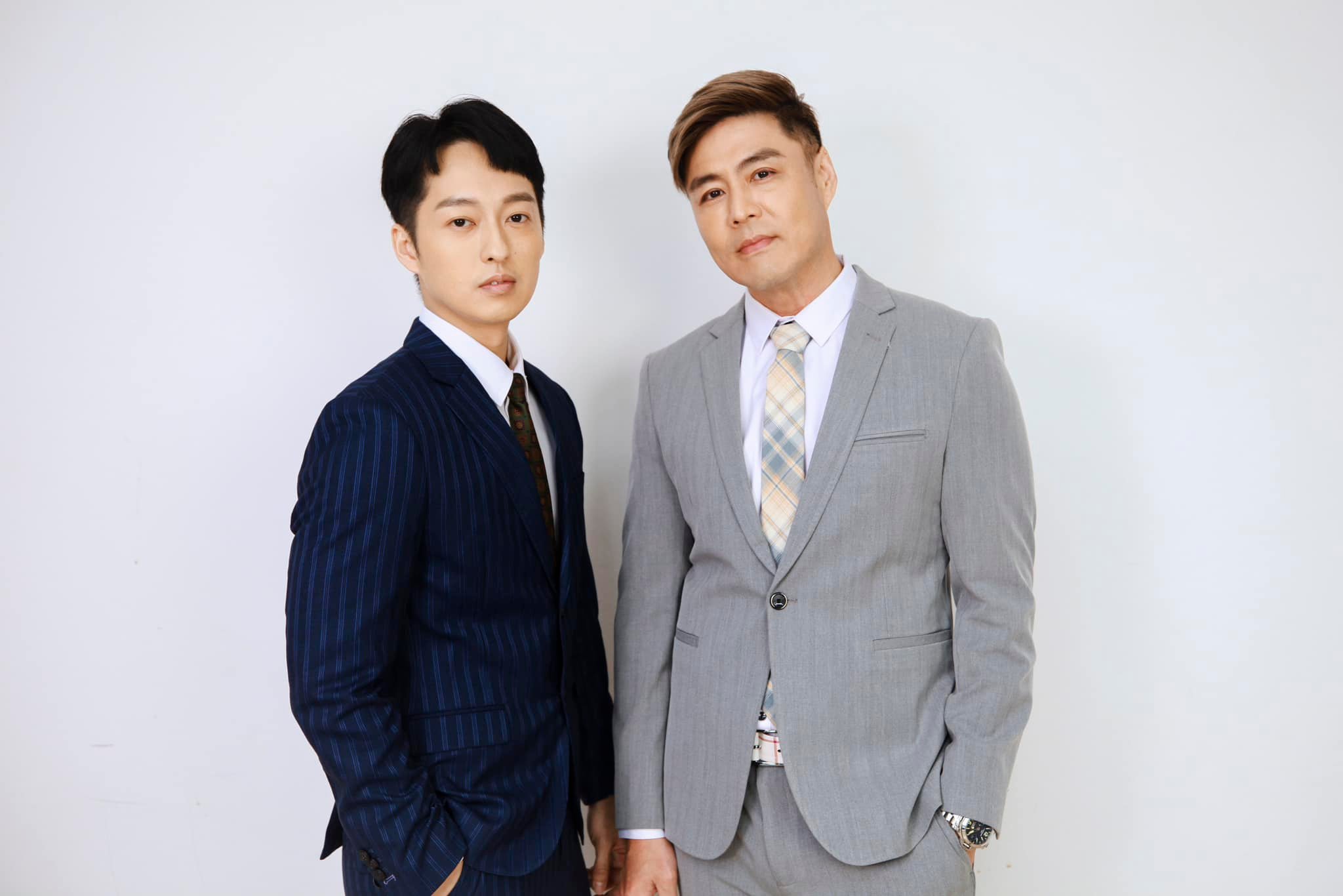 男星于浩威和劉至翰在八點檔《市井豪門》。（翻攝臉書）