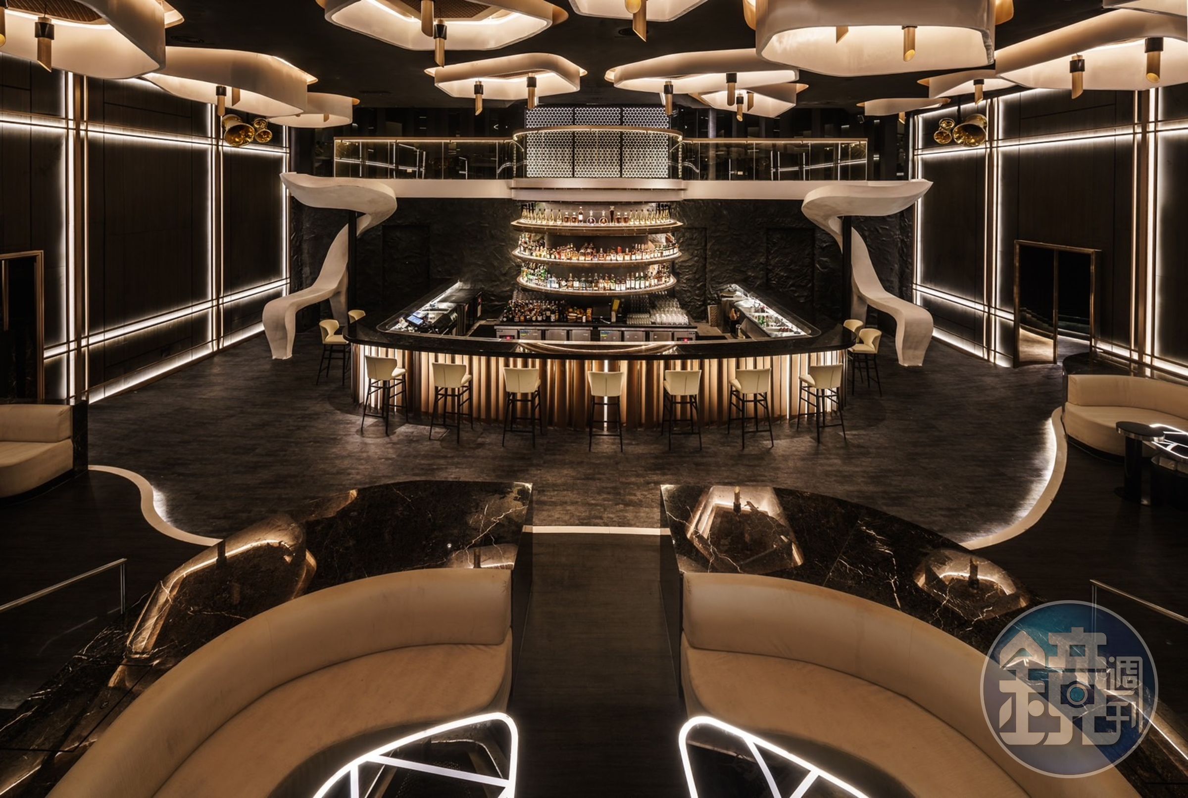 高端酒吧品牌「KOR Taipei」，以 Super Lounge 頂級質感為定調，帶給客人頂級享受。（KOR Taipei提供）