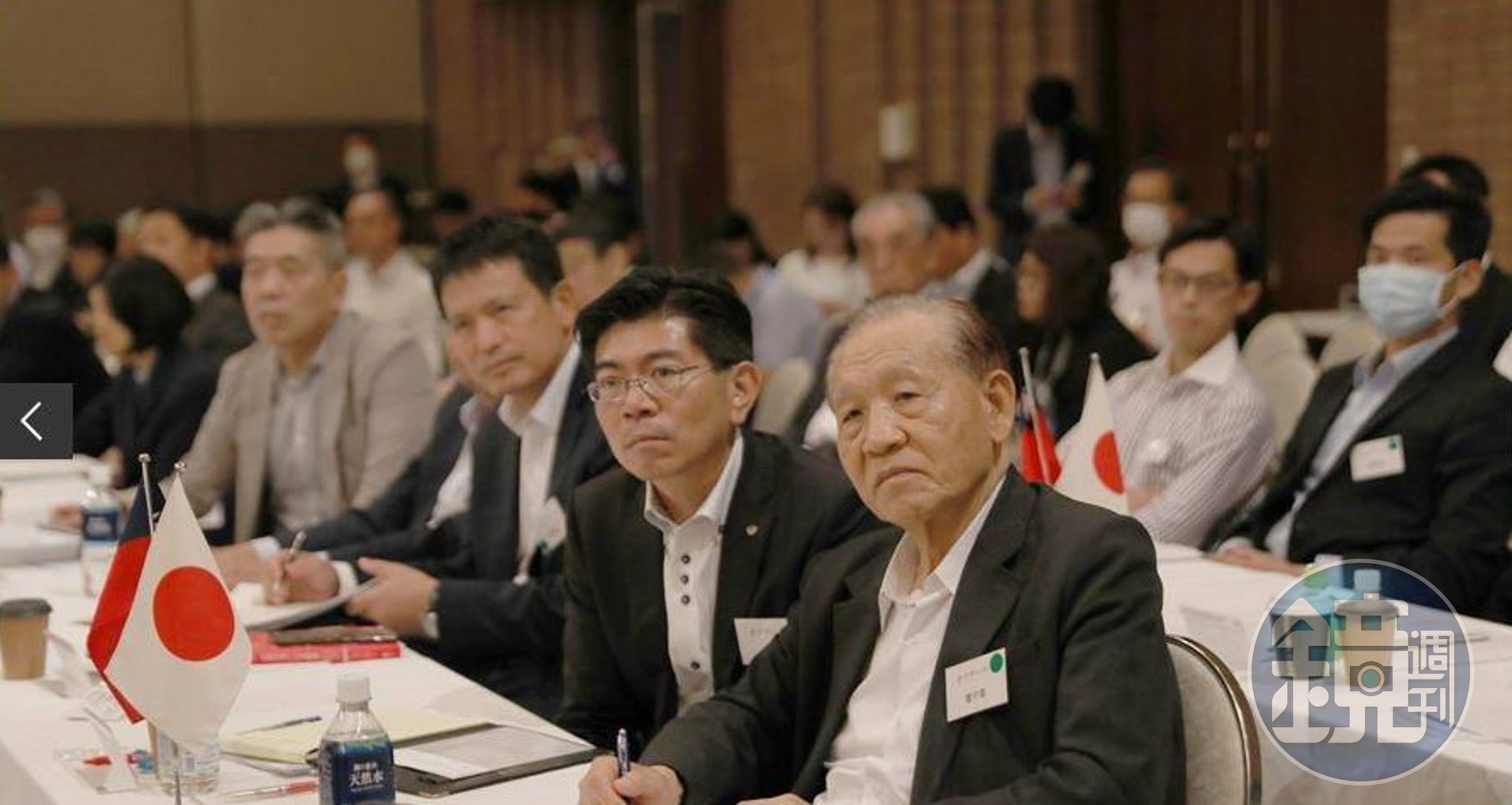 日本戰略研究論壇(JFSS)上月舉辦兵推,國防安全研究院董事長霍守業(右一)率團參與,這是台美日首度共同與會。(國防院提供)