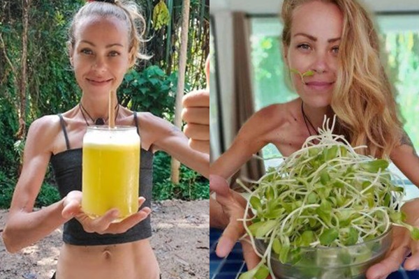 「素食網紅」札娜迪亞特傳出死訊，醫院初步研判是營養不良餓死的。（翻攝自Zhanna D’Art IG）