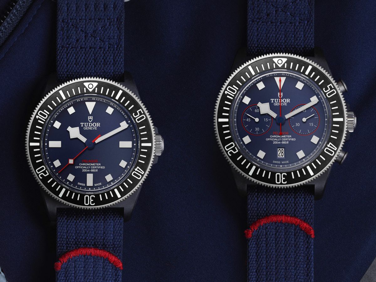 帝舵（TUDOR）首度投入帆船賽事領域，特地以旗下最強悍的專業潛水錶款Pelagos FXD為基礎打造全新特別版錶款，不僅首度採用碳複合材質錶殼，更推出Pelagos FXD錶款的首款計時錶款。定價約NT$116,500（三針款）；NT$162,000（計時款）。