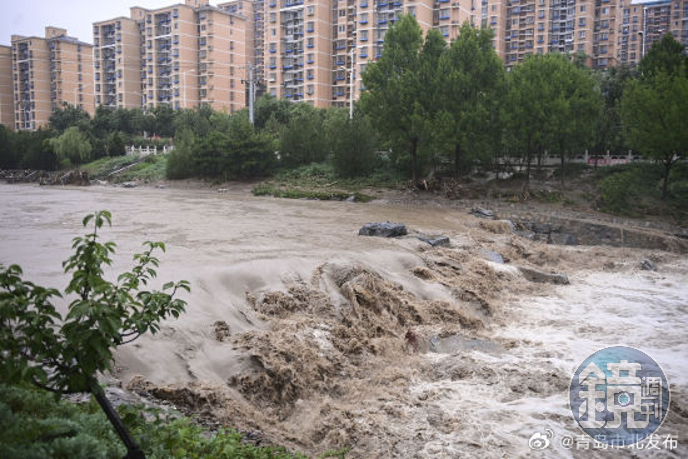 北京暴雨成災。(翻攝微博)