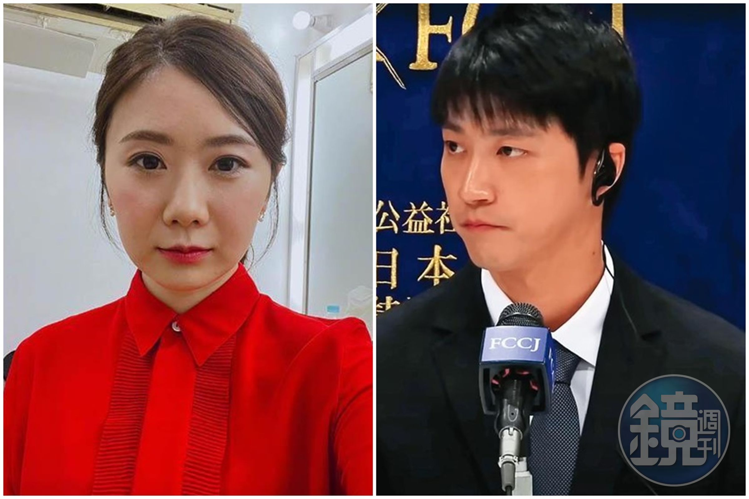 對於福原愛(左)控訴江宏傑(右)召開記者會導致自己社會性死亡、侵犯人權,江的日本律師大渕愛子公開回應了。(左圖翻攝自福原愛微博,右圖翻攝自日本外國特派員協會FCCJ channel)