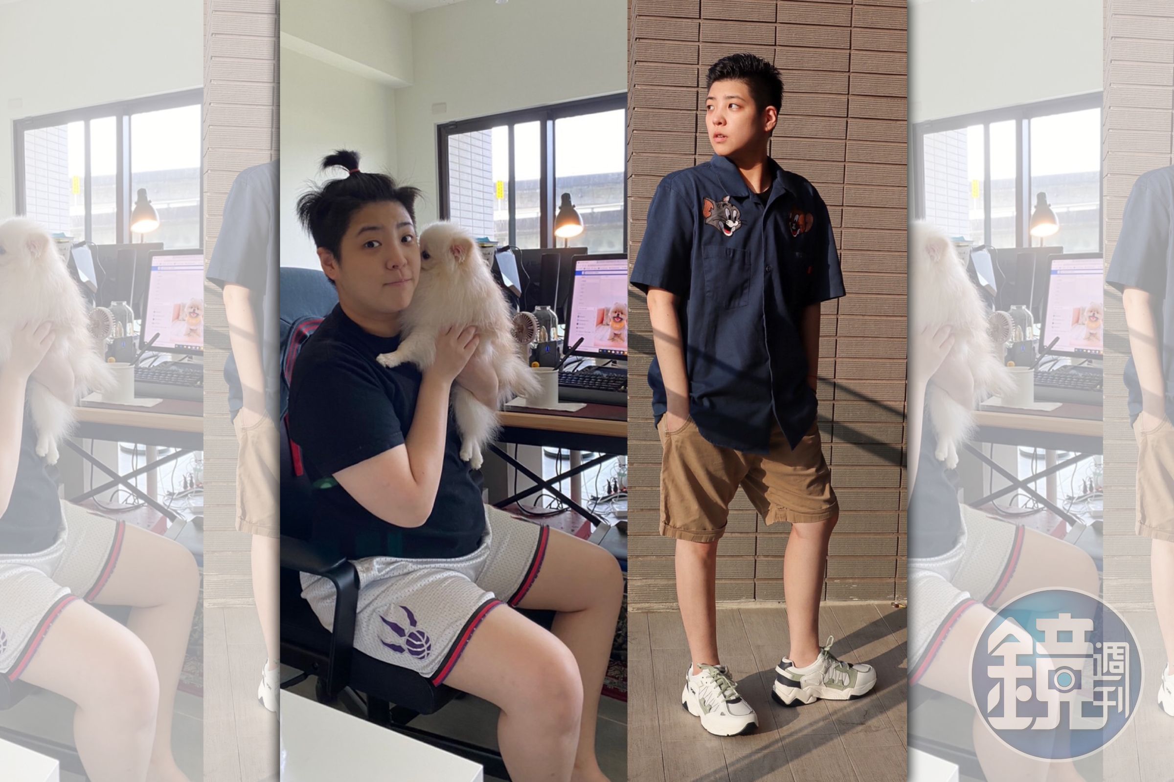 從戴安娜的胖瘦對照圖，可見健康生活在她身上的甩肉效果。（Boojimo提供）