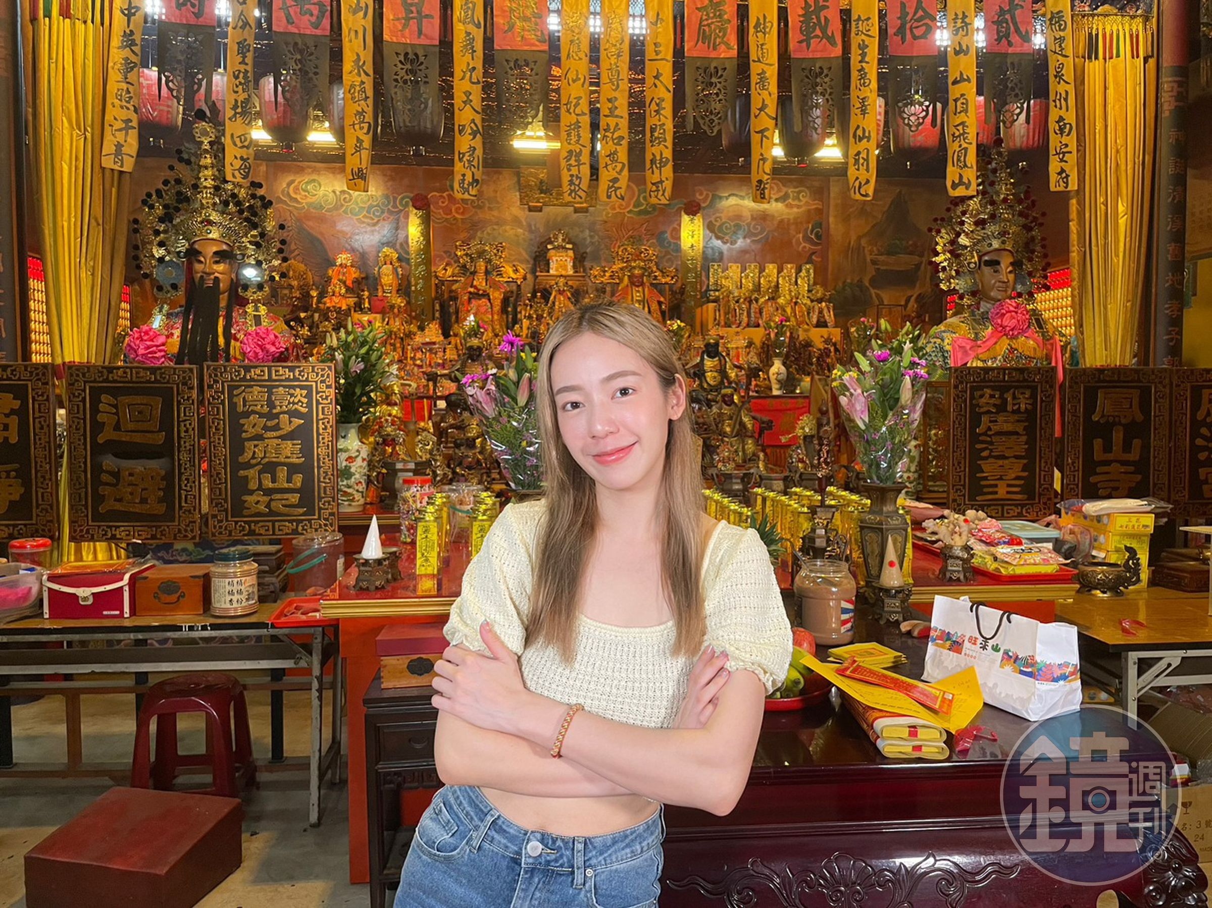 象迷娘陳天仁自認和土地公有緣，需要祈求大事件就會發願都很靈驗。（17LIVE提供）
