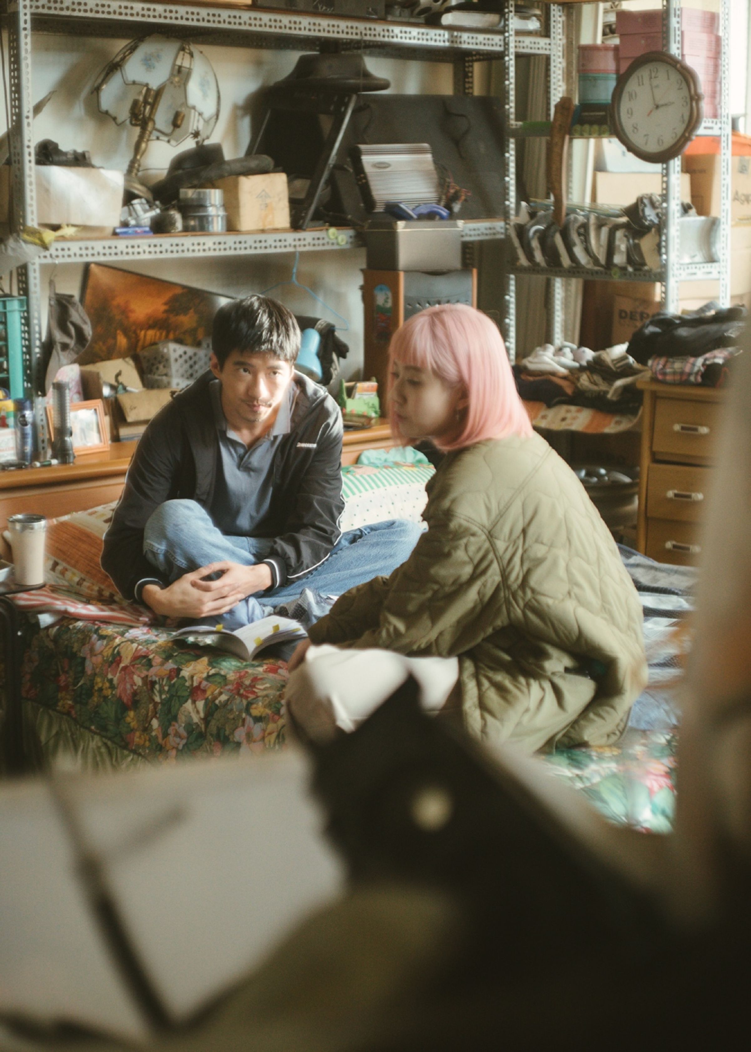 《本日公休》成為本屆兩岸電影展台片展映開幕片,傅孟柏及片中的「前妻」方志友代表出席首映。(兩岸電影節提供)