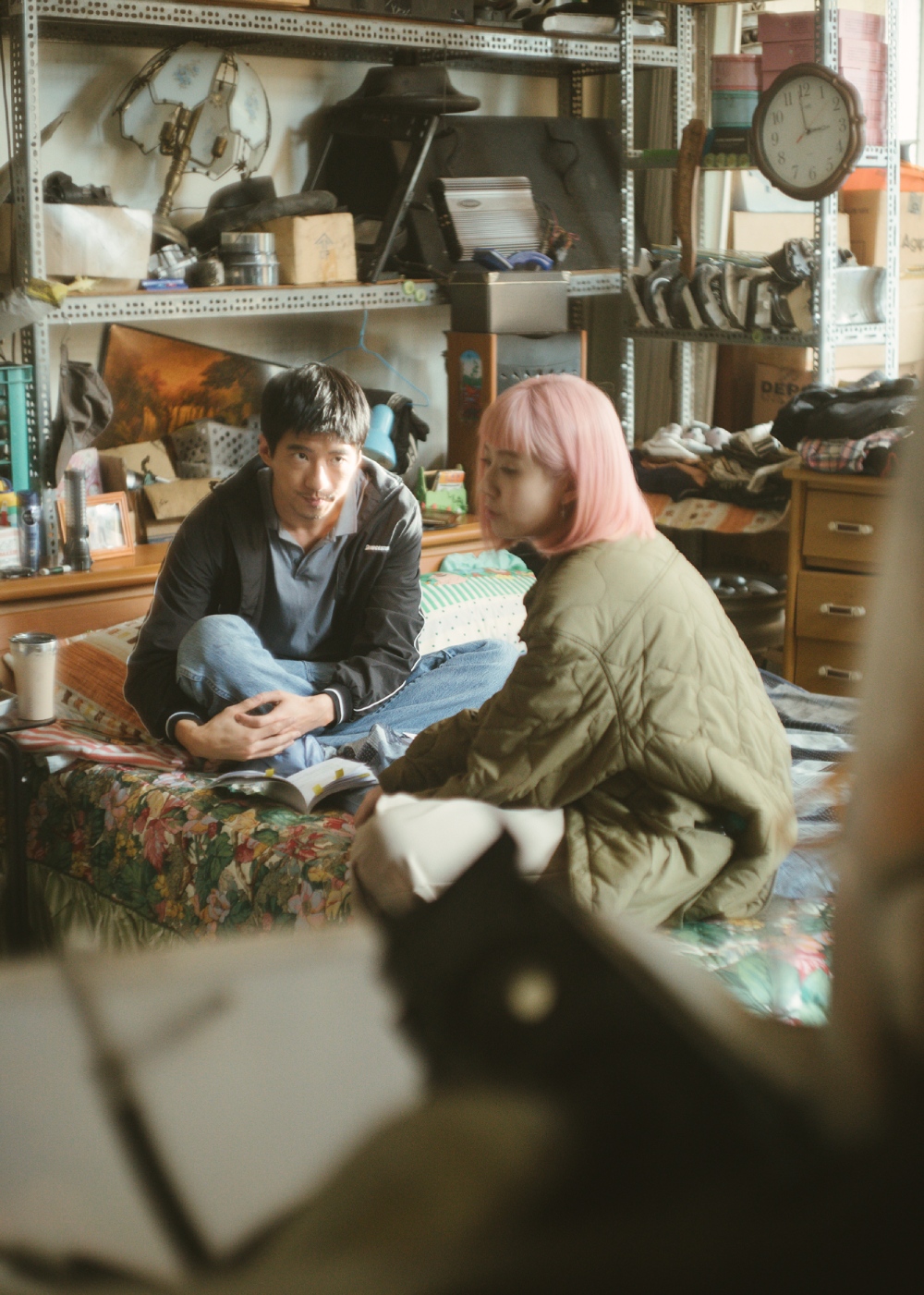 《本日公休》成為本屆兩岸電影展台片展映開幕片,傅孟柏及片中的「前妻」方志友代表出席首映。(兩岸電影節提供)