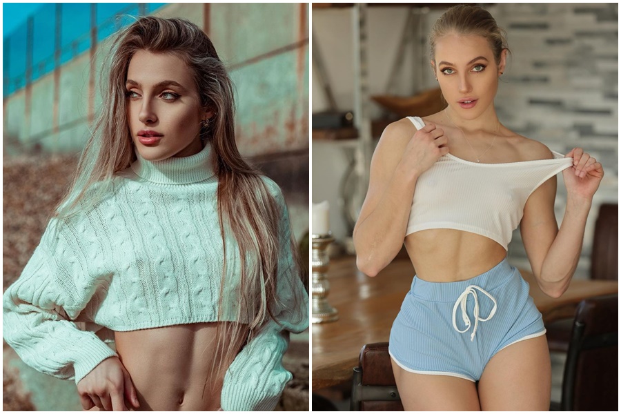 英國網美瓦倫泰（圖）經營Onlyfans有成，有名狂粉為她與妻離婚，每月抖內數千美金，只為一博芳心。（翻攝自Mercedes Valentine IG）