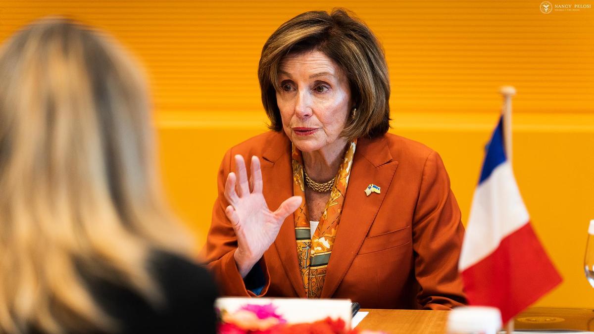 裴洛西（圖）在聲明中表達支持台灣，外交部表示誠摯感謝。（翻攝自裴洛西臉書）