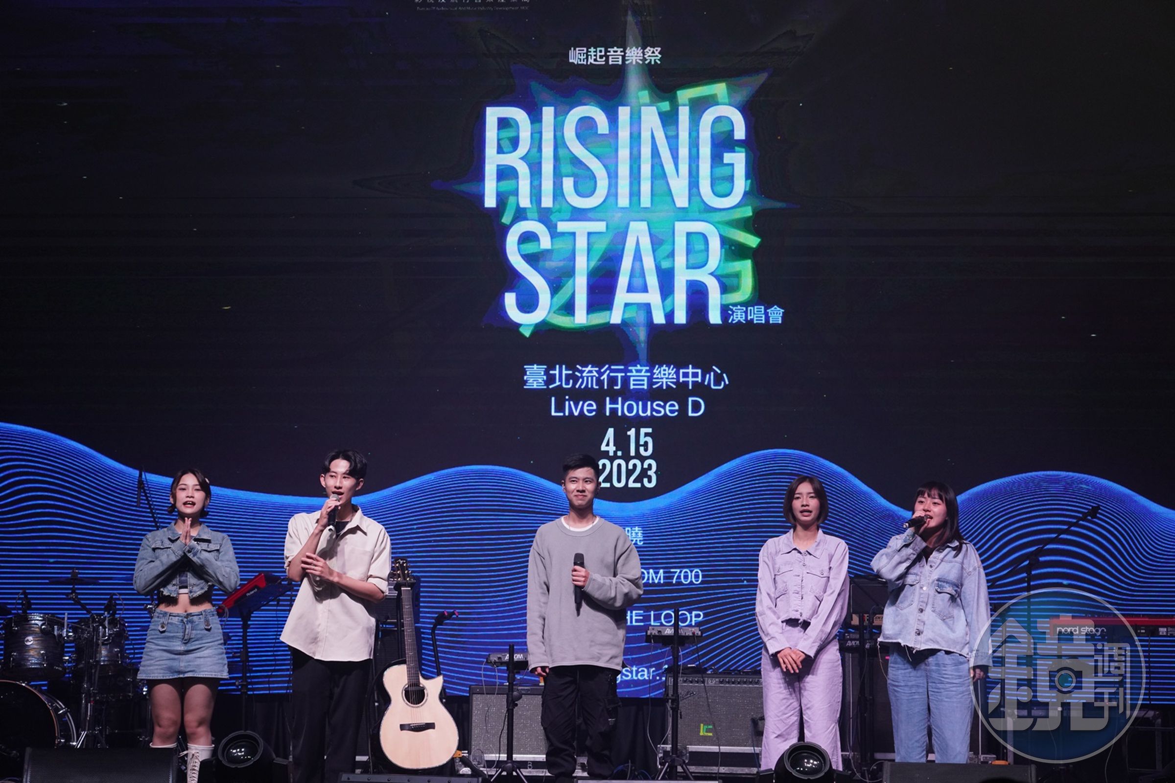 城市科技大學流行音樂事業系今年4月15日於台北流行音樂中心Live House D,以高規格打造了《Rising Star》演唱會。(城市科大流行音樂事業系提供)