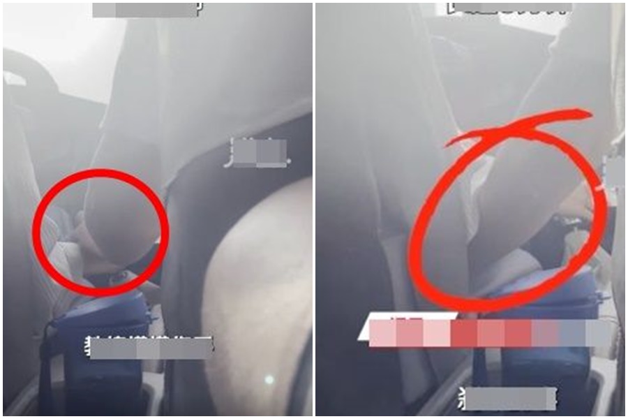 中國內蒙古呼和浩特一名駕訓班教練，近日被指控對年輕女學員伸出狼爪長達9分鐘。（翻攝自沸點視頻）