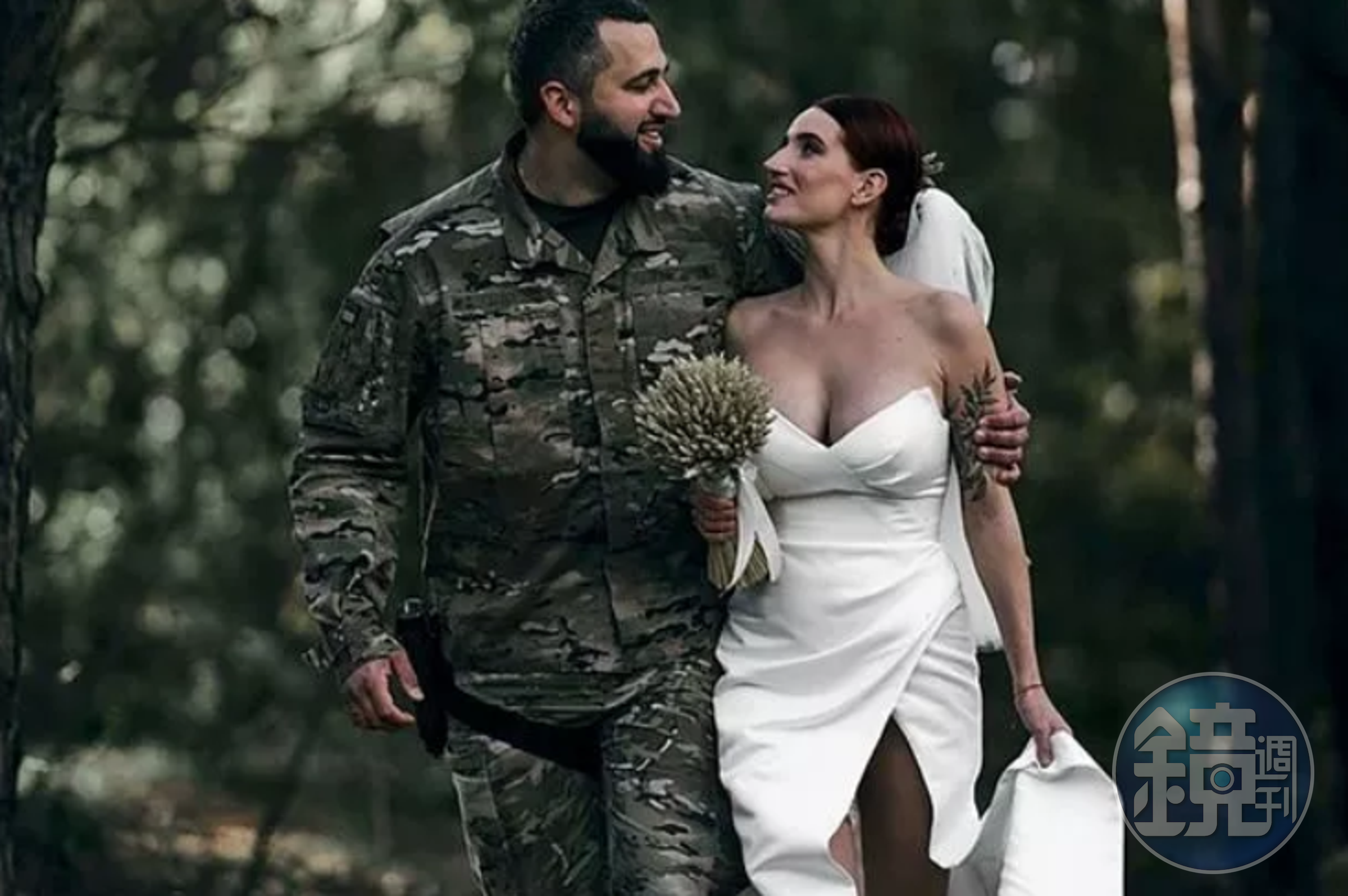 伊莫拉德在這場戰爭中覓得良緣，與同袍史提潘尤克結婚。（翻自《每日星報》）