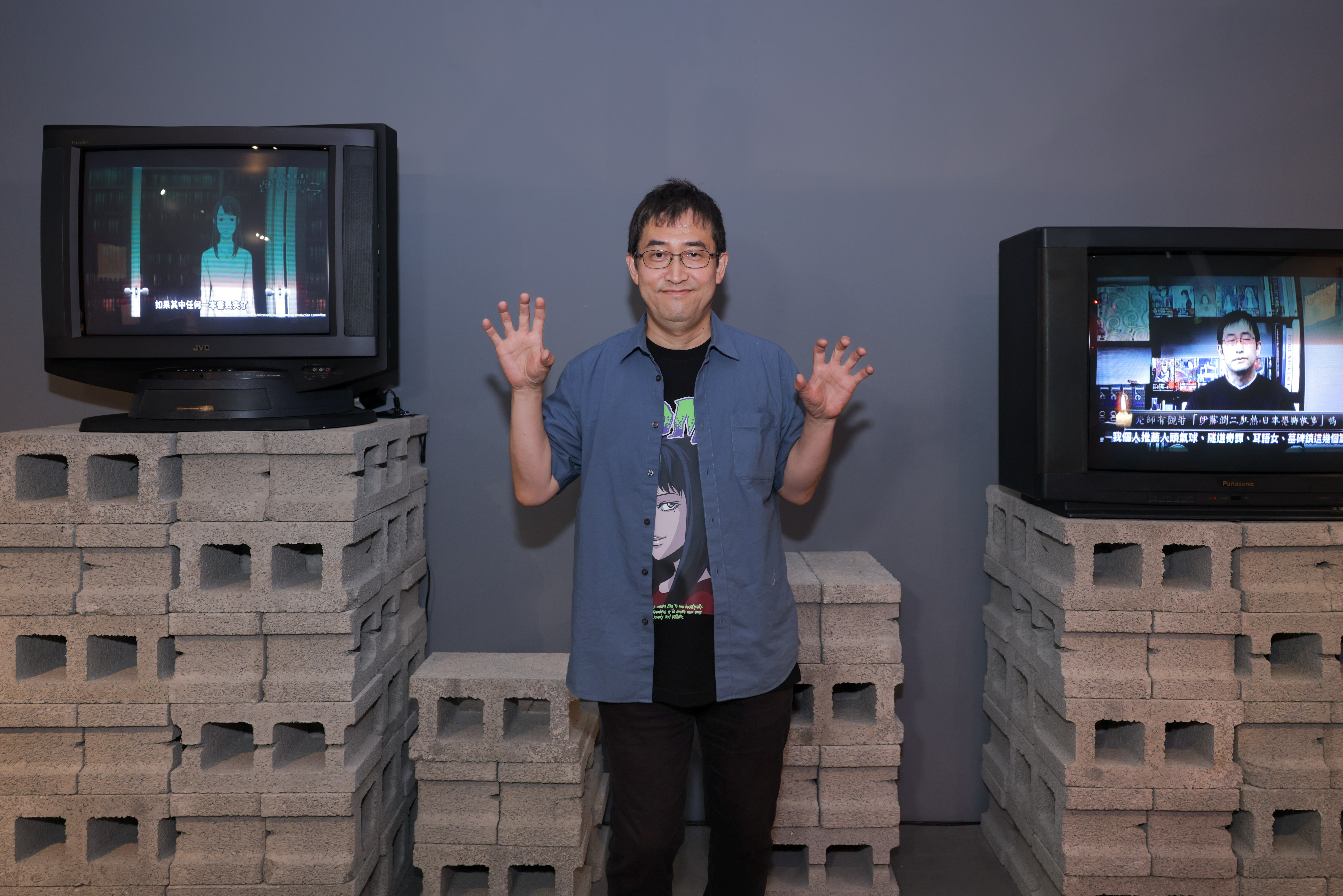 伊藤潤二多次為展覽訪台,對台灣美食如數家珍。(木棉花國際提供)