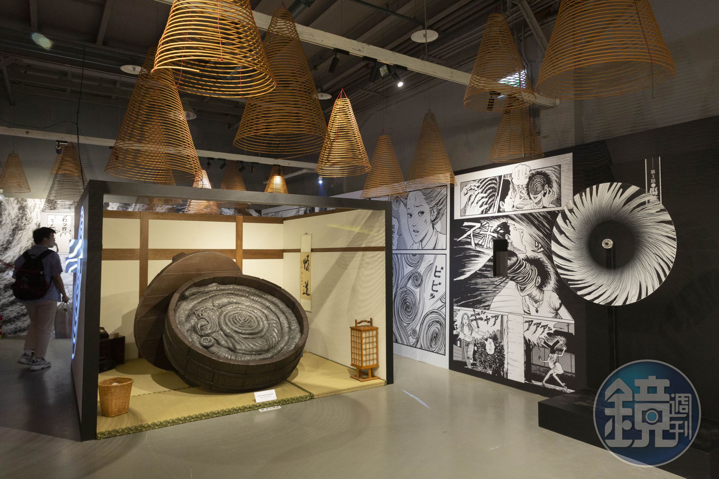 「伊藤潤二 恐怖體驗展2」還原他的經典作品《漩渦》。