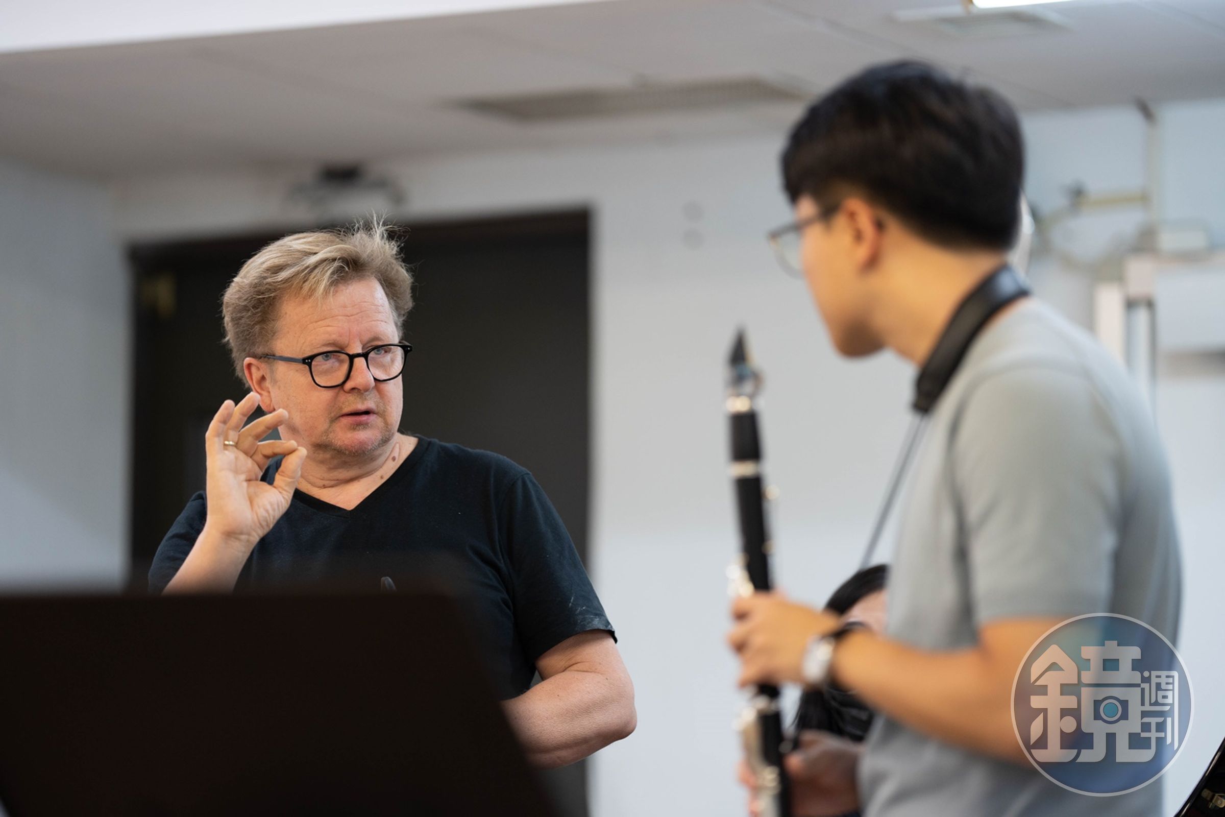 柏林愛樂單簧管首席溫徹富赫斯（Wenzel Fuchs）再度來台指導TMAF學員。
