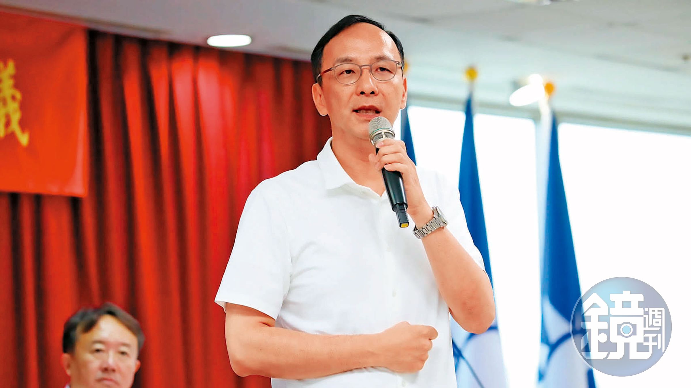 國民黨主席朱立倫喊出執政大聯盟,被認為仍未放棄藍白整合。(國民黨提供)