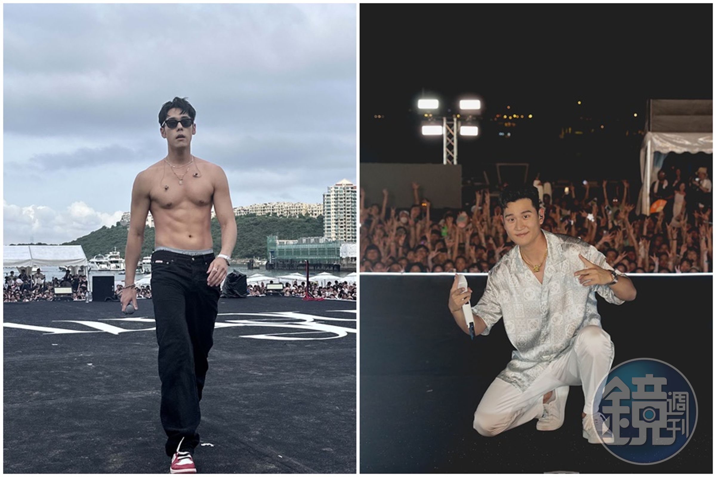 兄弟檔周予天與周興哲飛香港參加《TheNextwave》沙灘音樂節。（星空飛騰提供）