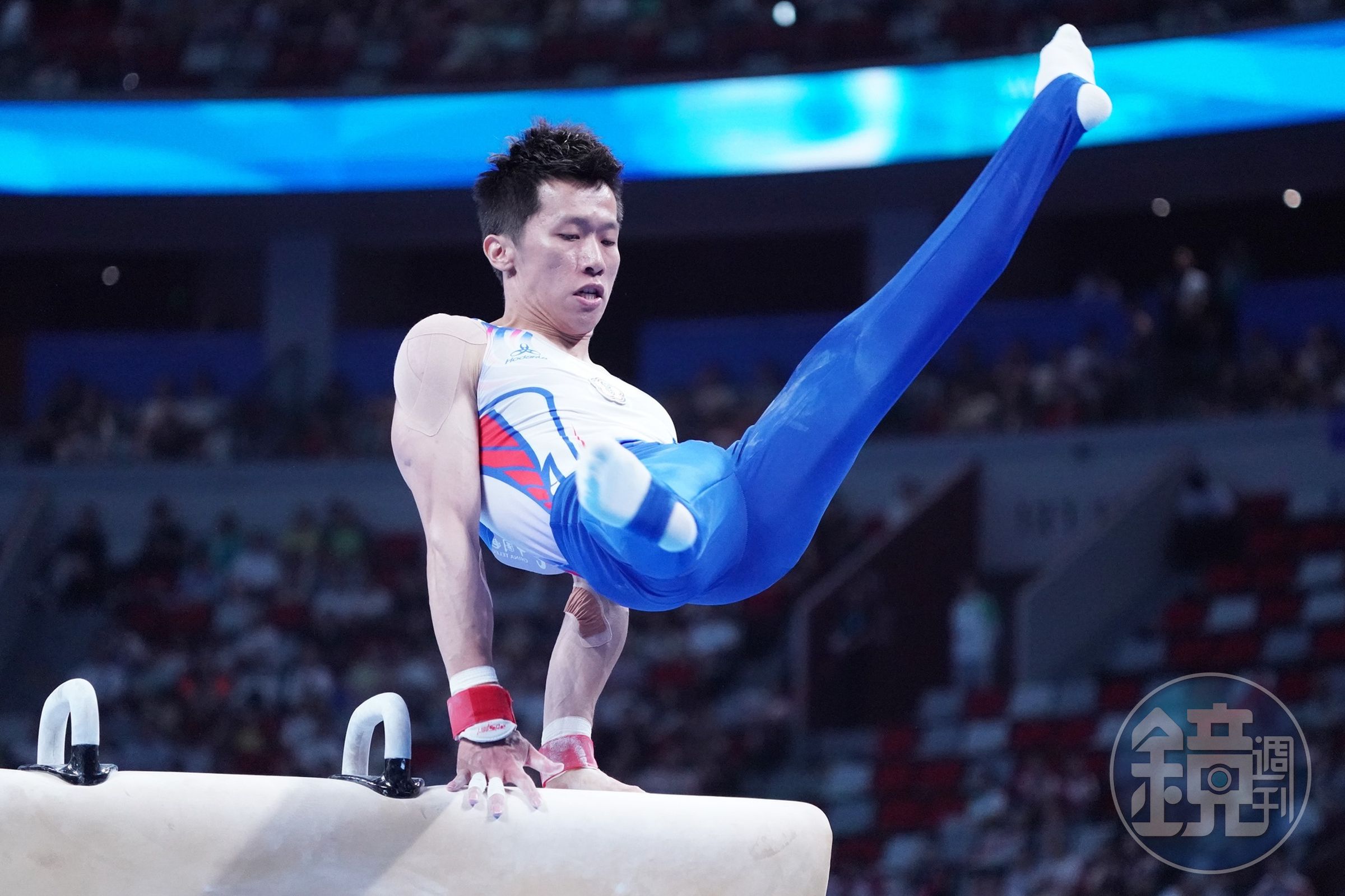 李智凱抱回生涯第三面世大運鞍馬金牌。(大專體總提供)