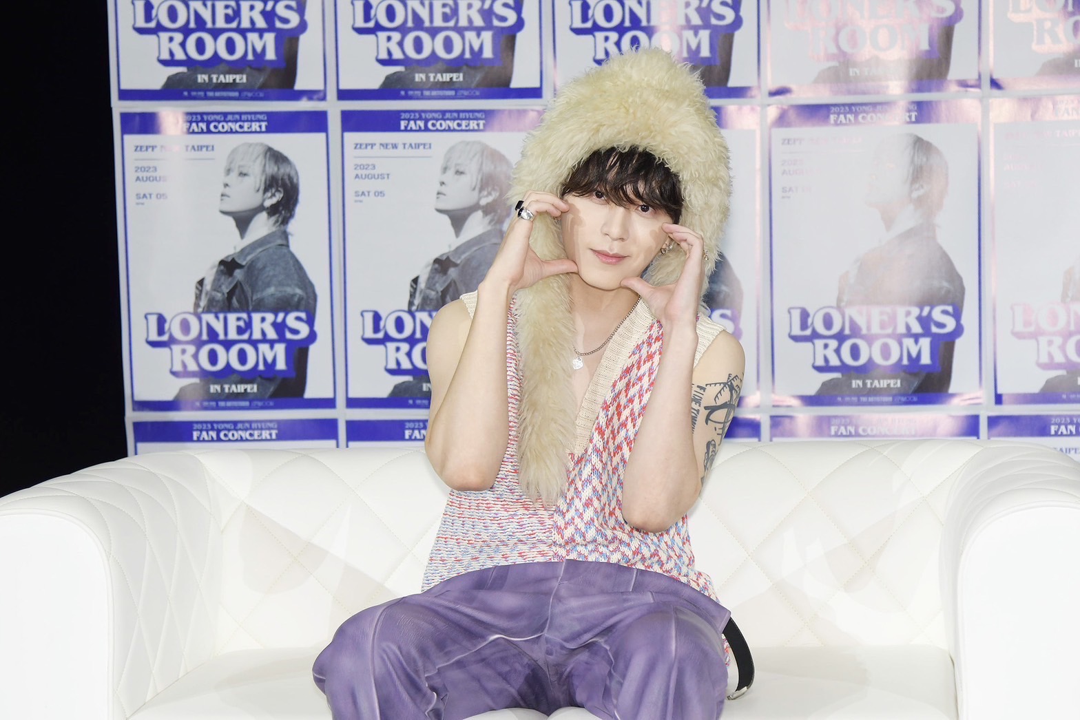 龍俊亨今（5日）在新北Zepp New Taipei舉辦粉絲演唱會。（得藝室提供）