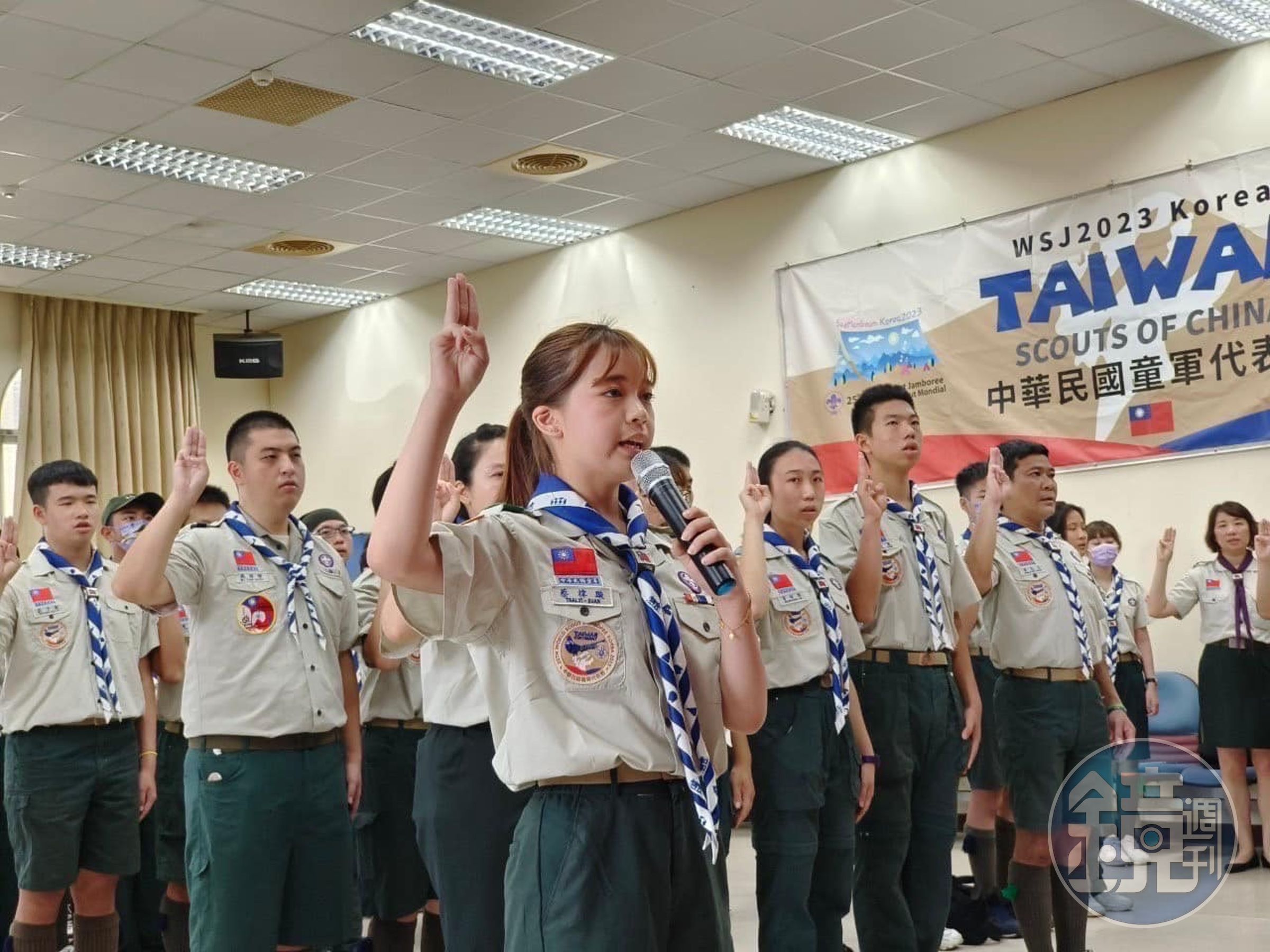 台灣有1,613位童軍赴韓國參與世界童子軍大會，卻遇上惡劣環境。（翻攝自中華民國童軍 Scouting in Taiwan ROC臉書）