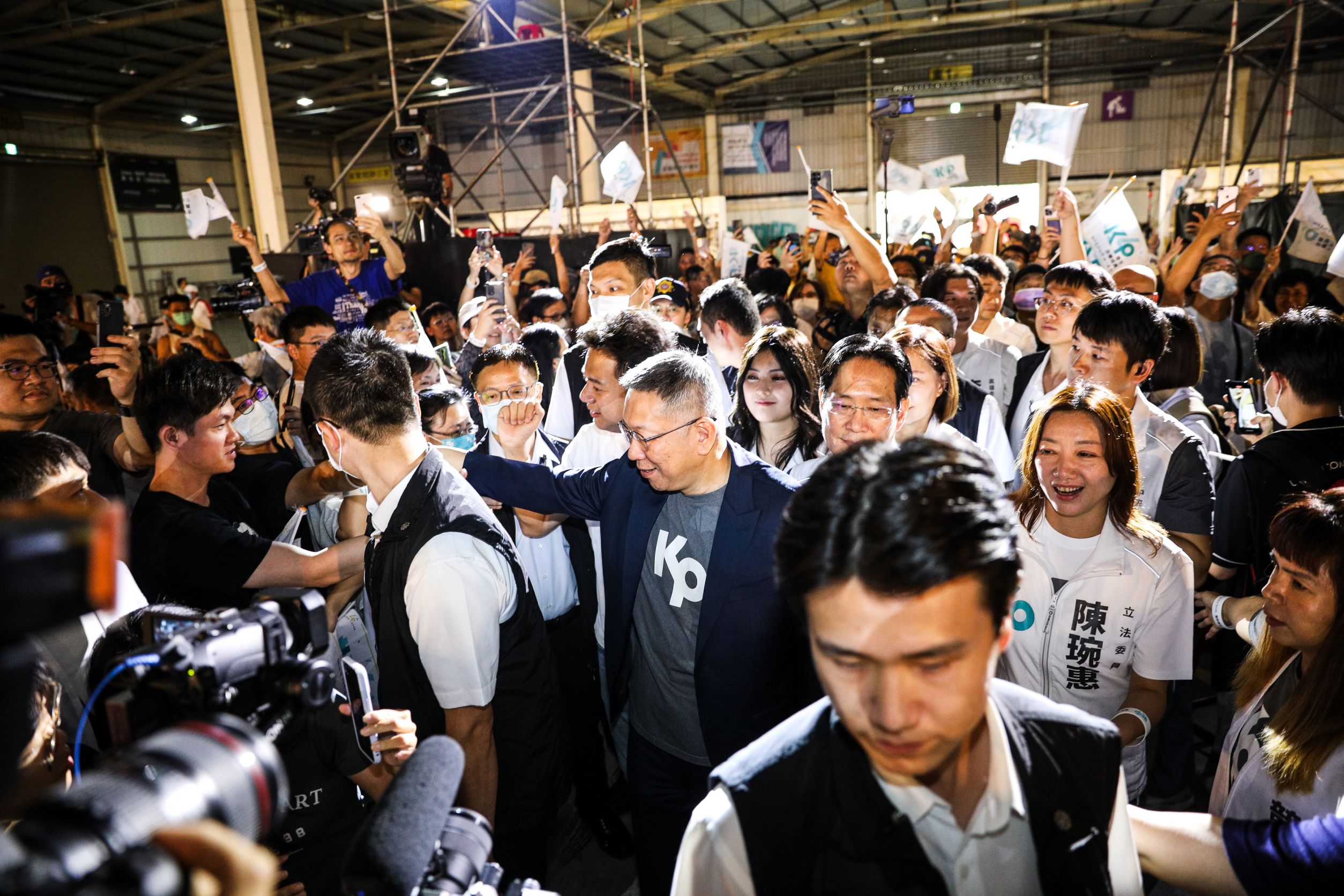 民眾黨4週年黨慶約2、3千人一同參與。