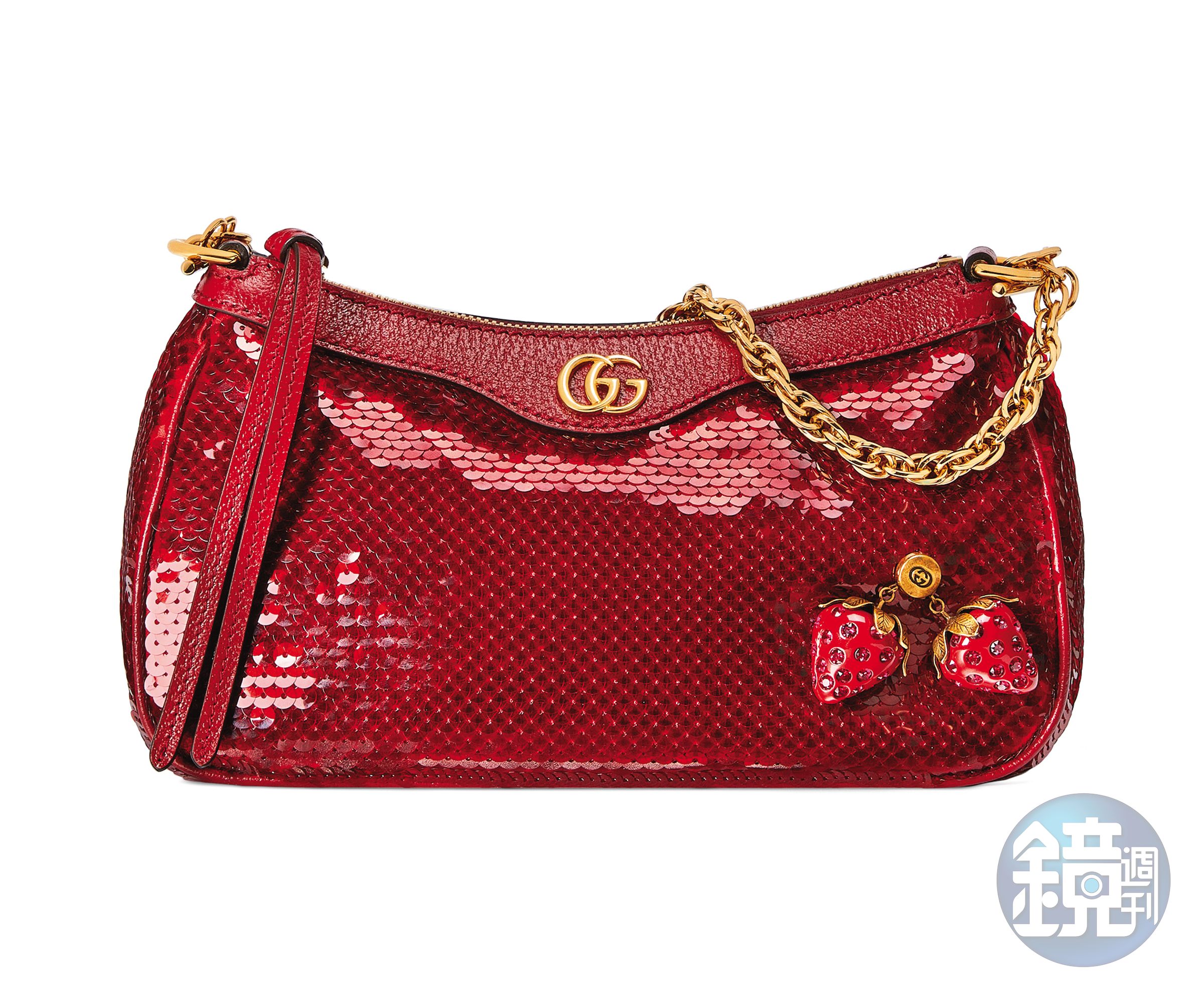 七夕情人節系列OPHIDIA小型亮片包 NT$79,900(GUCCI提供)