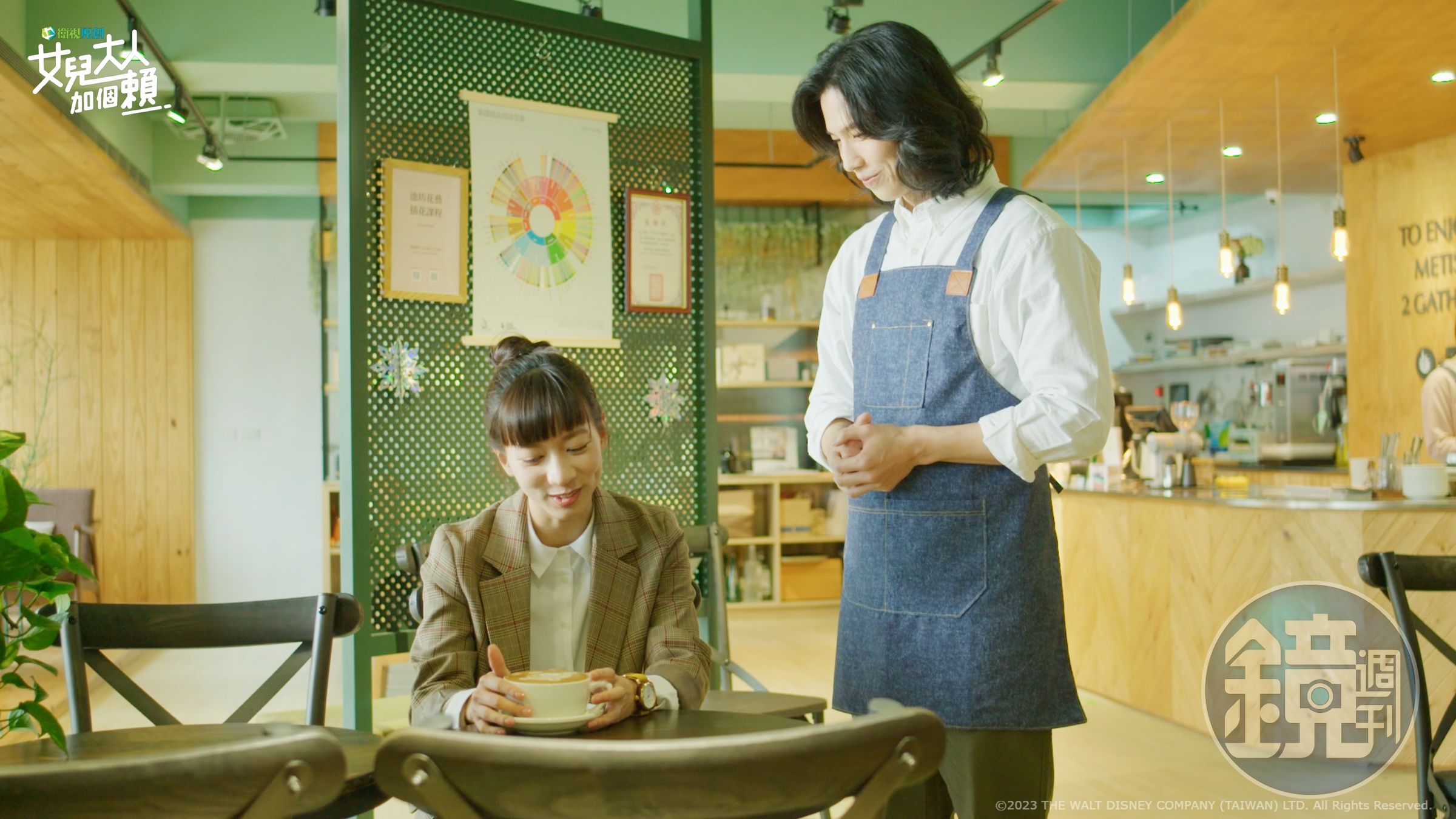 林禹(圖右)這次和陳妤(圖左)有不少對手戲。(衛視原創提供)