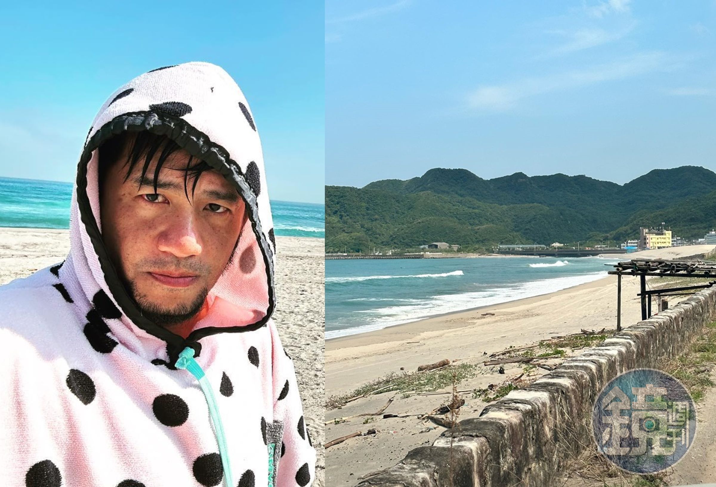 張震嶽在臉書寫下自己在翡翠灣救人的過程。（翻攝自張震嶽臉書）