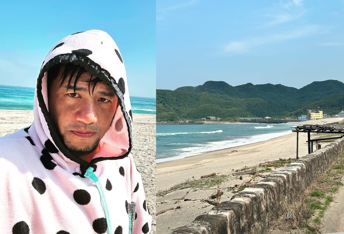 張震嶽在臉書寫下自己在翡翠灣救人的過程。（翻攝自張震嶽臉書）