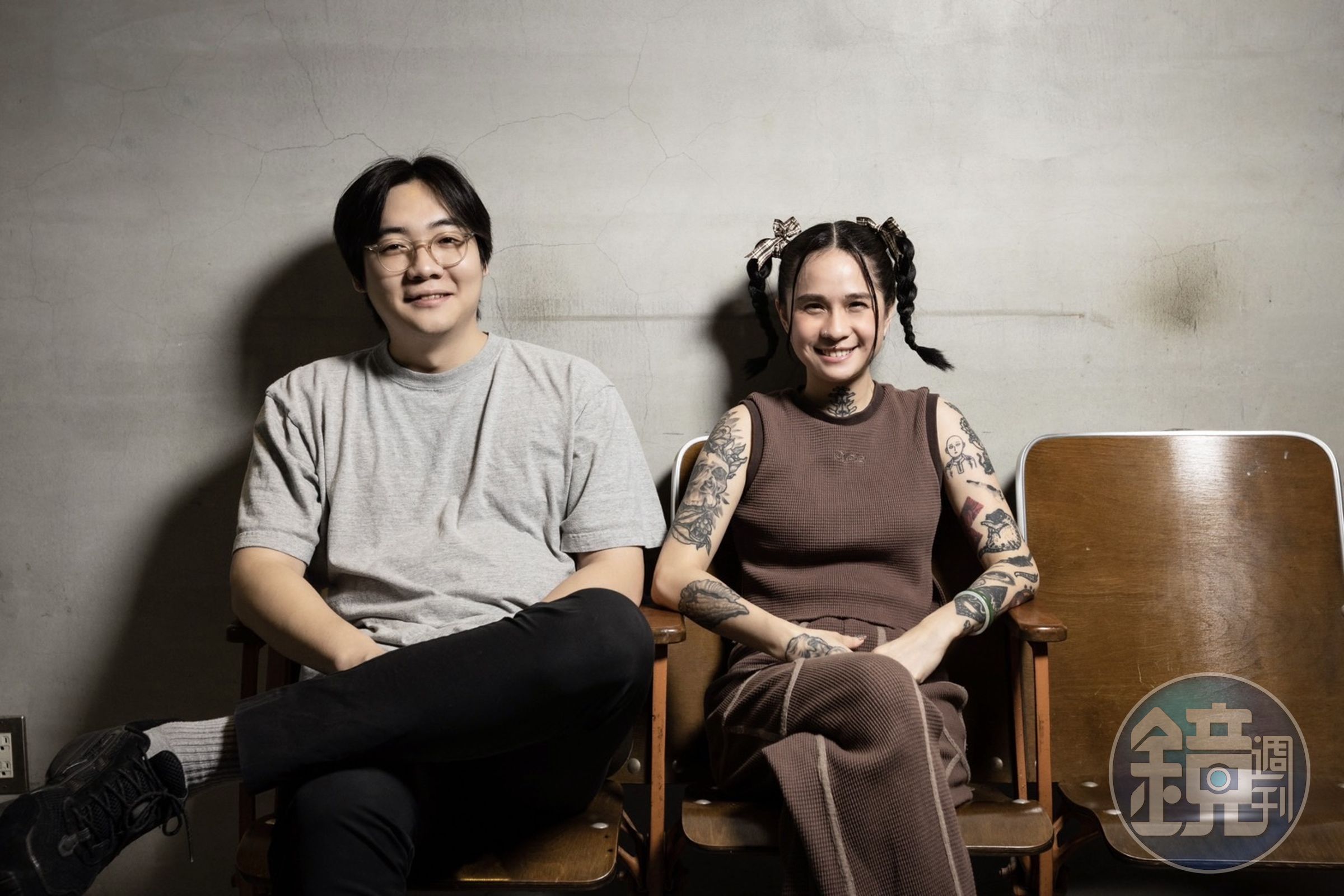 主理人蘇怡賢（右）與店長傅友（左）不喜歡「好吃+好吃」的公式，偏愛用不同食材去碰撞出美味的可能。