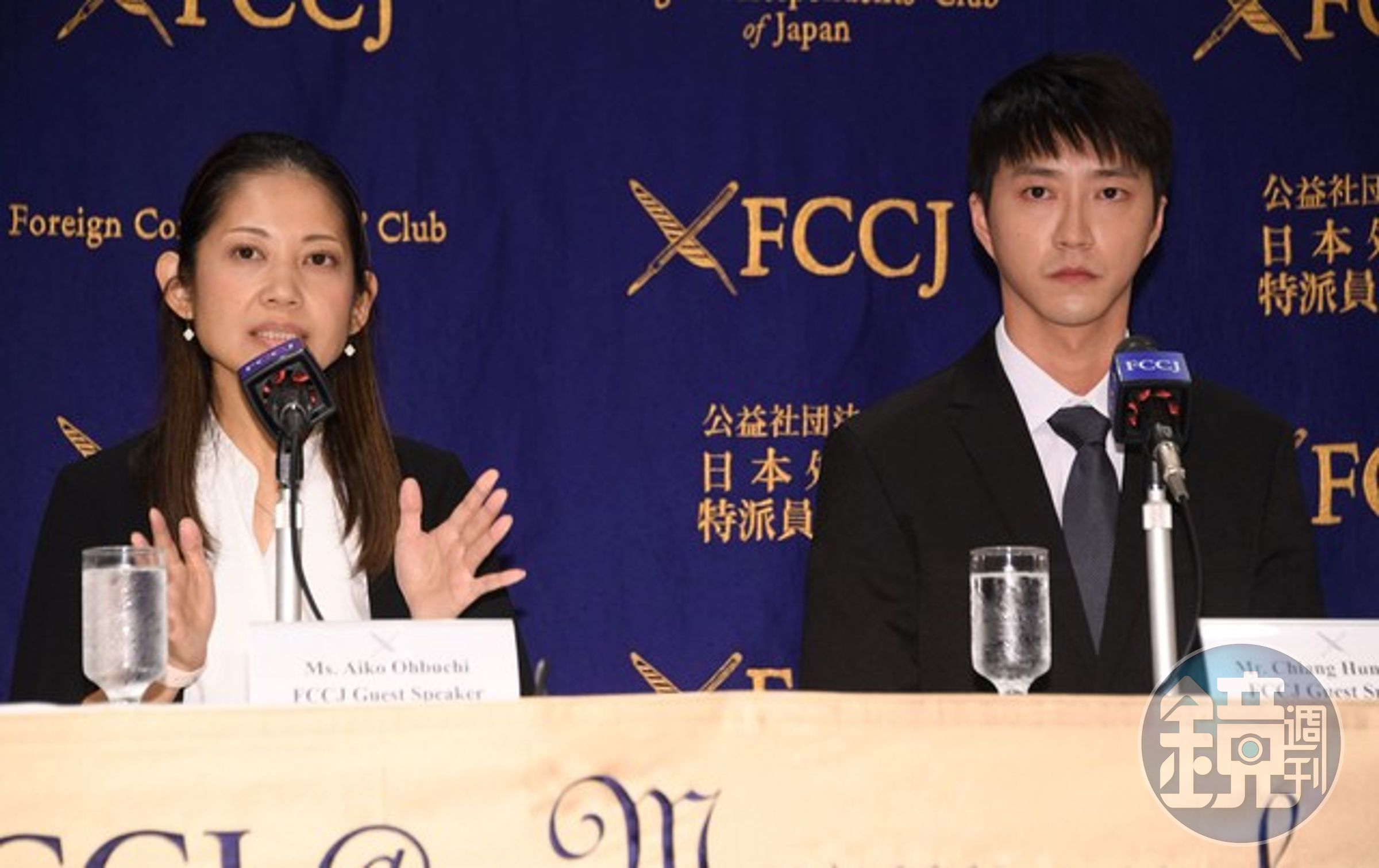 福原愛不服法院判決提抗告，江宏傑律師大淵愛子(左)：不排除動用警察力量。（翻自日本雅虎）