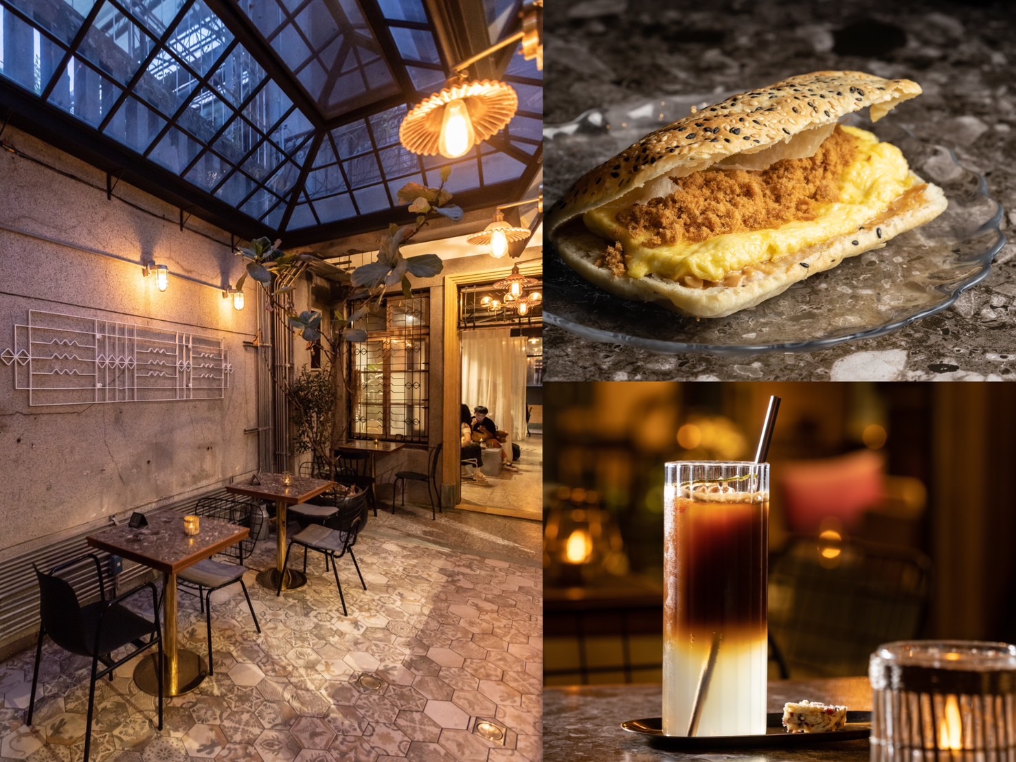 神農街的「Belonginn」，提供美好的老宅空間與多款鹹甜食。