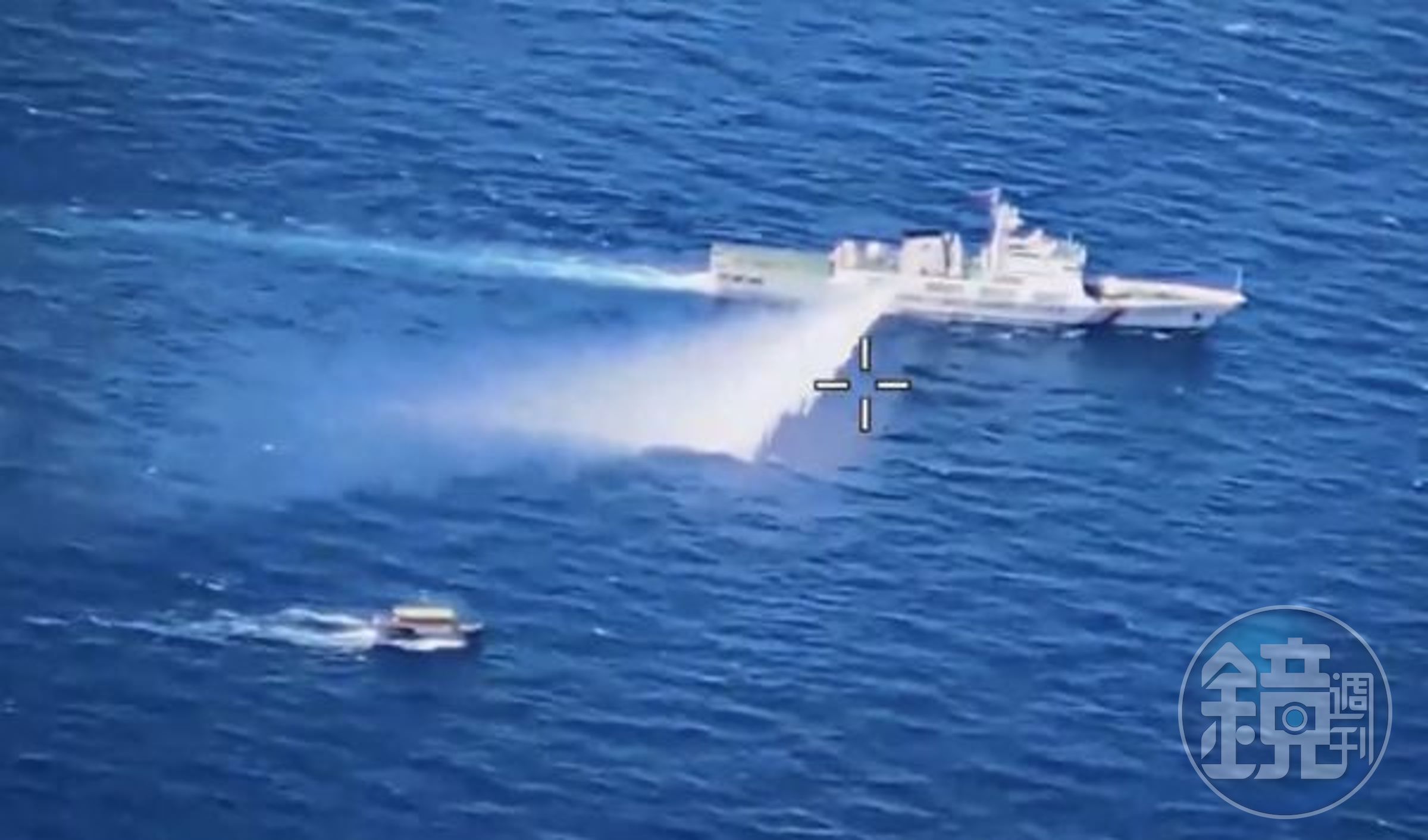 針對南海衝突,中國海警公布影像聲稱,中方全程克制。(翻攝中國海警局官網)