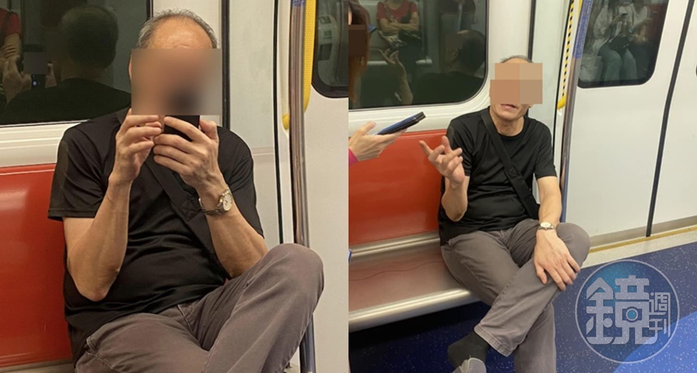 一名女網友控訴遭到陌生中年男子偷拍，並將過程PO上網。（翻攝自自沙田之友 （大馬沙，沙田馬鞍山大圍）臉書）