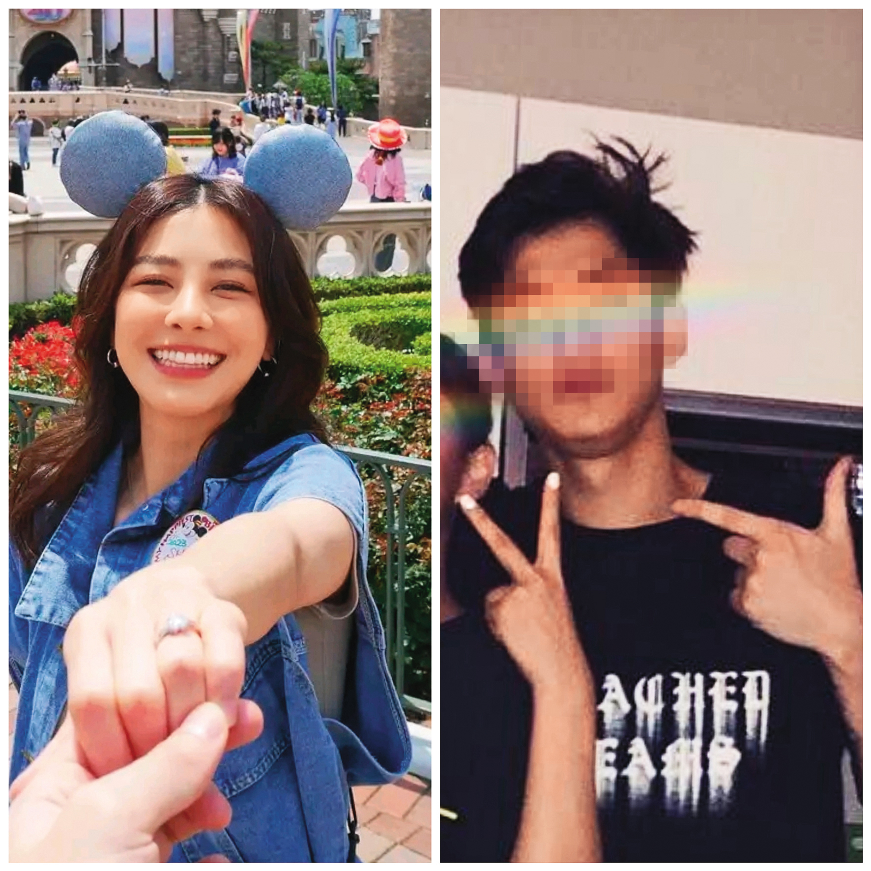 宇珊男友Josh是網紅卡卡的弟弟，日前公開被求婚成功。（翻攝宇珊、Josh臉書）