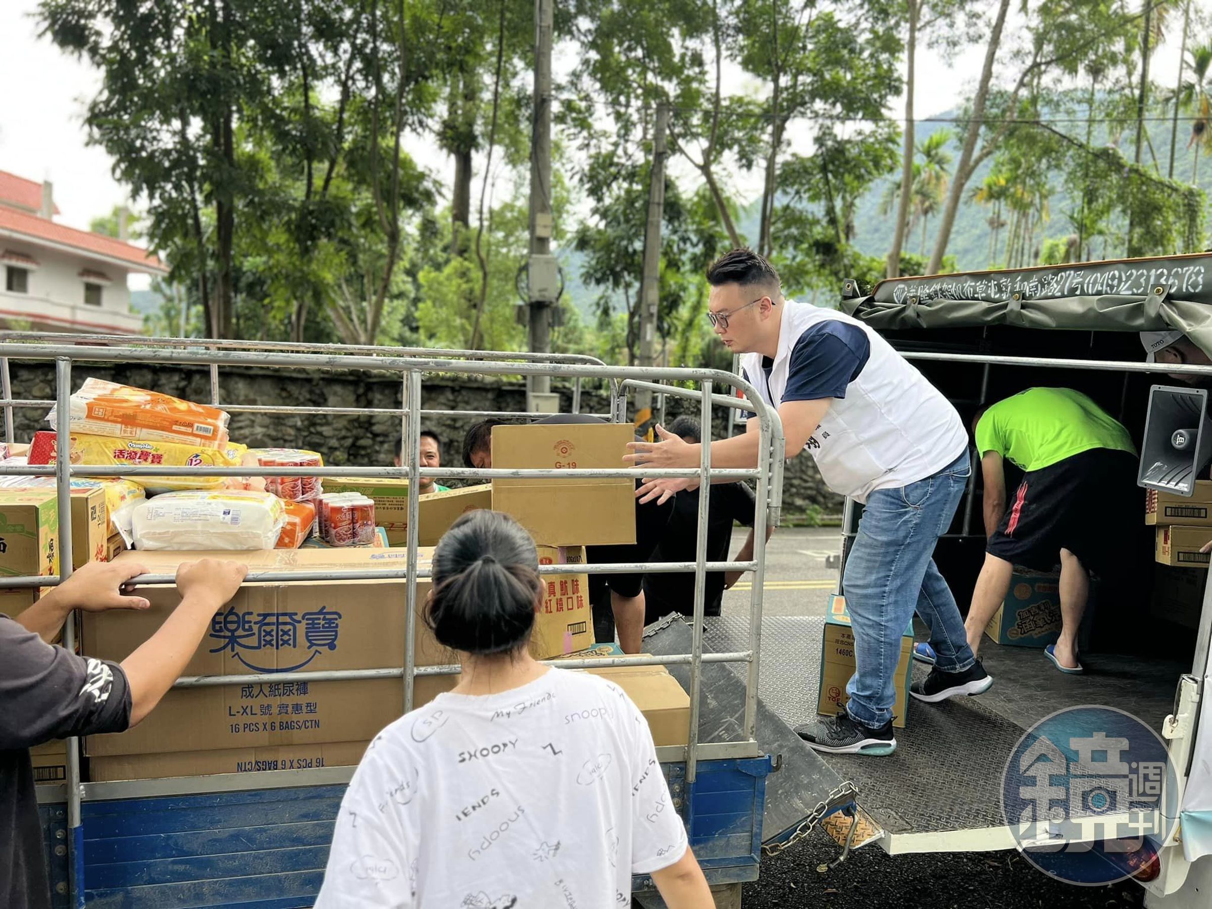 南投縣議員簡千翔希望各界踴躍捐贈物資,協助災民度過難關。(翻攝自臉書@簡千翔)