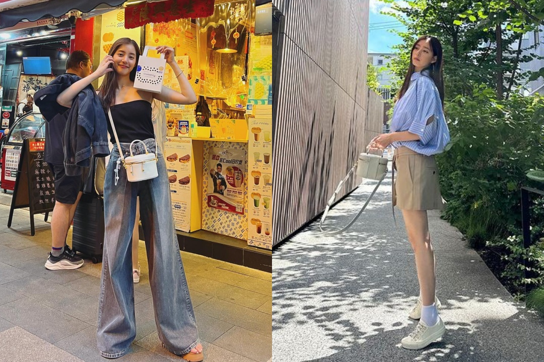日本女星新木優子兩度拎出CD Signature Vanity白色小牛皮提包。(翻攝自yuuuuukko IG)