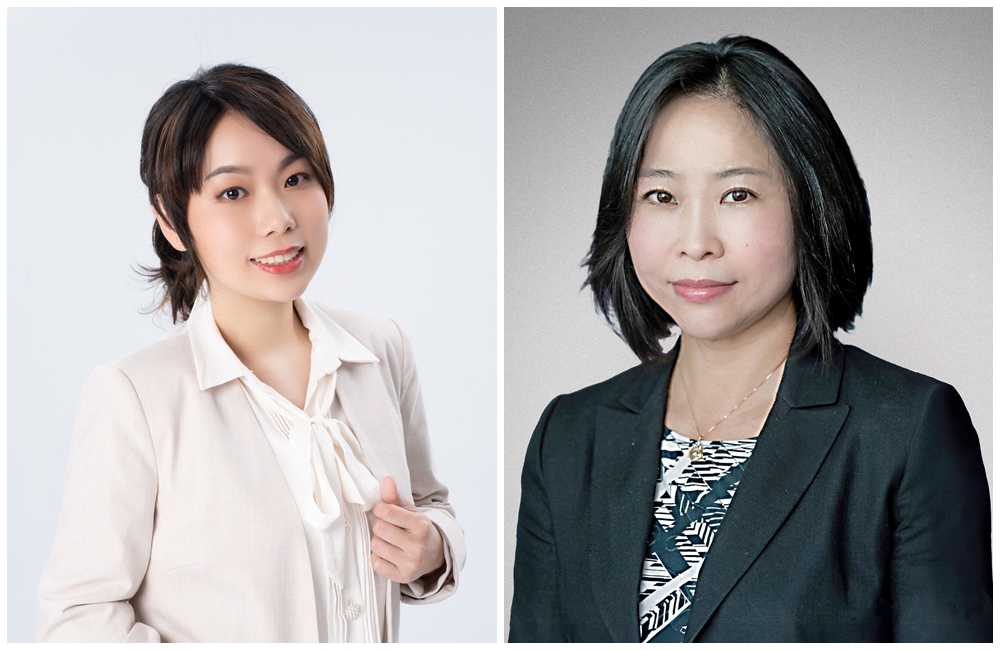 現任柯辦發言人的李有宜（左）將代表民眾黨對戰民進黨立委林淑芬；去年曾參選高雄市長的曾尹儷（右）將代表民眾黨對戰民進黨立委邱議瑩。（民眾黨提供）