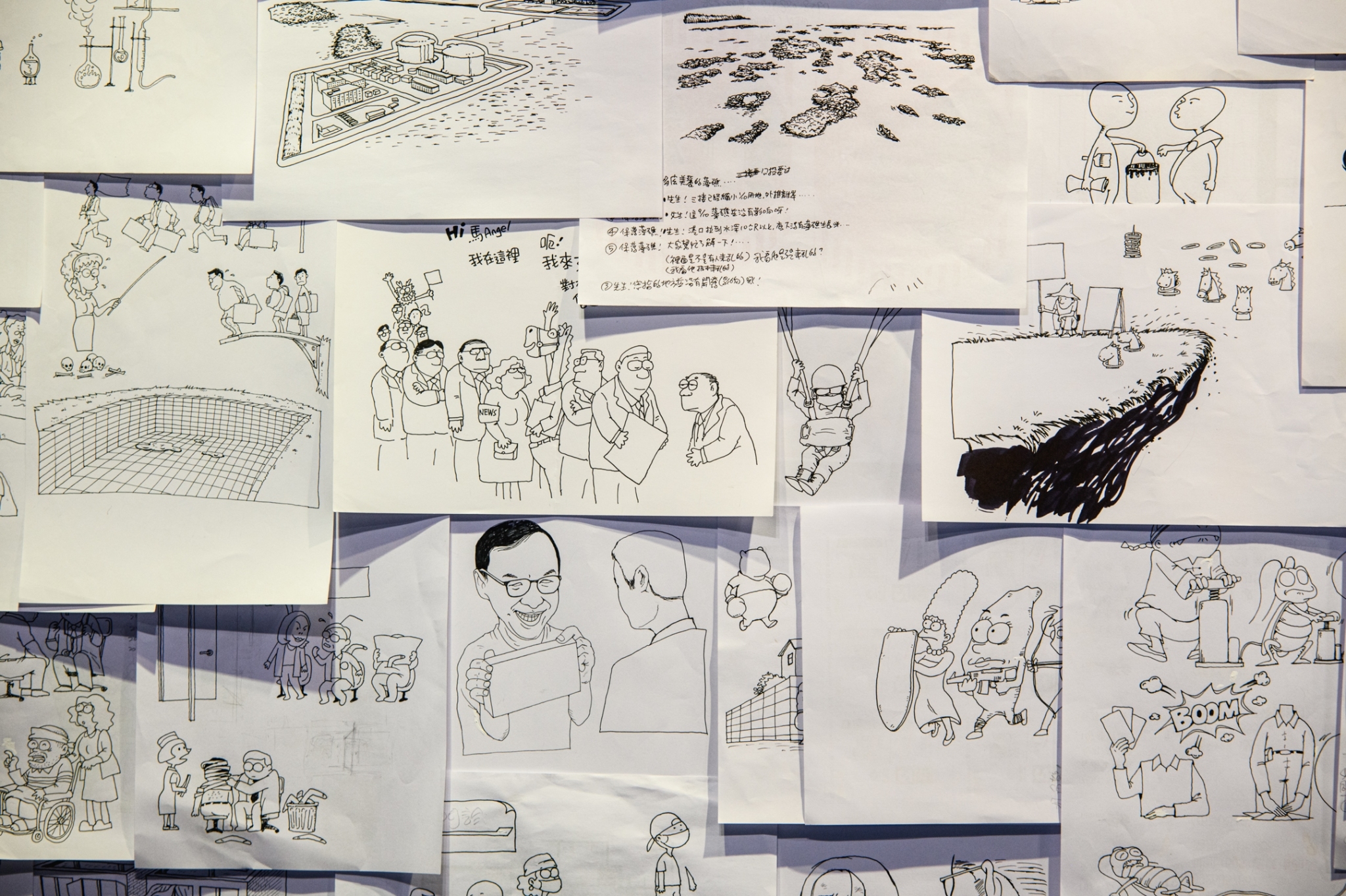 黃厚銘創作手稿。（黃厚銘提供）