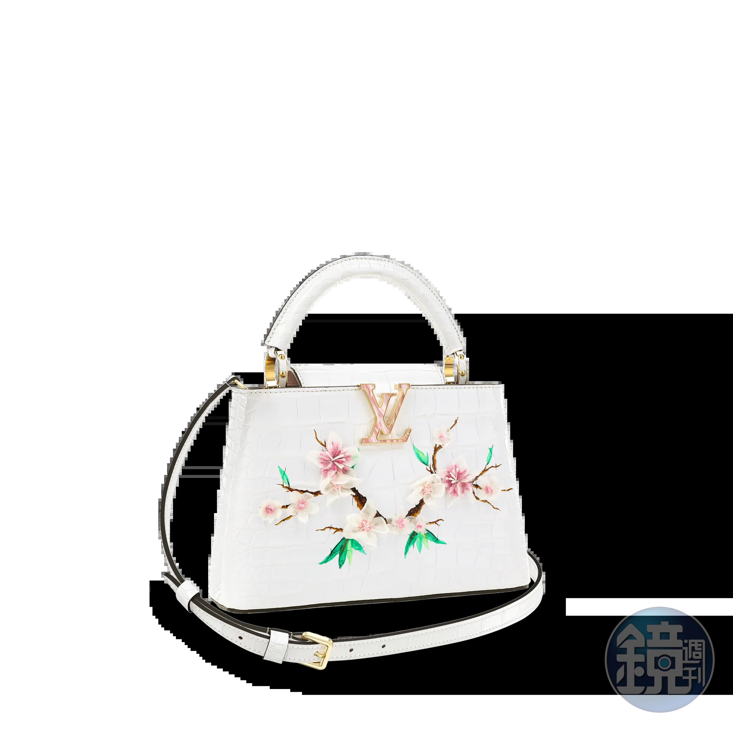 展覽中單價最高的包款為花之綺想Flower Fantasy Capucines。NT$1,520,000（路易威登提供）