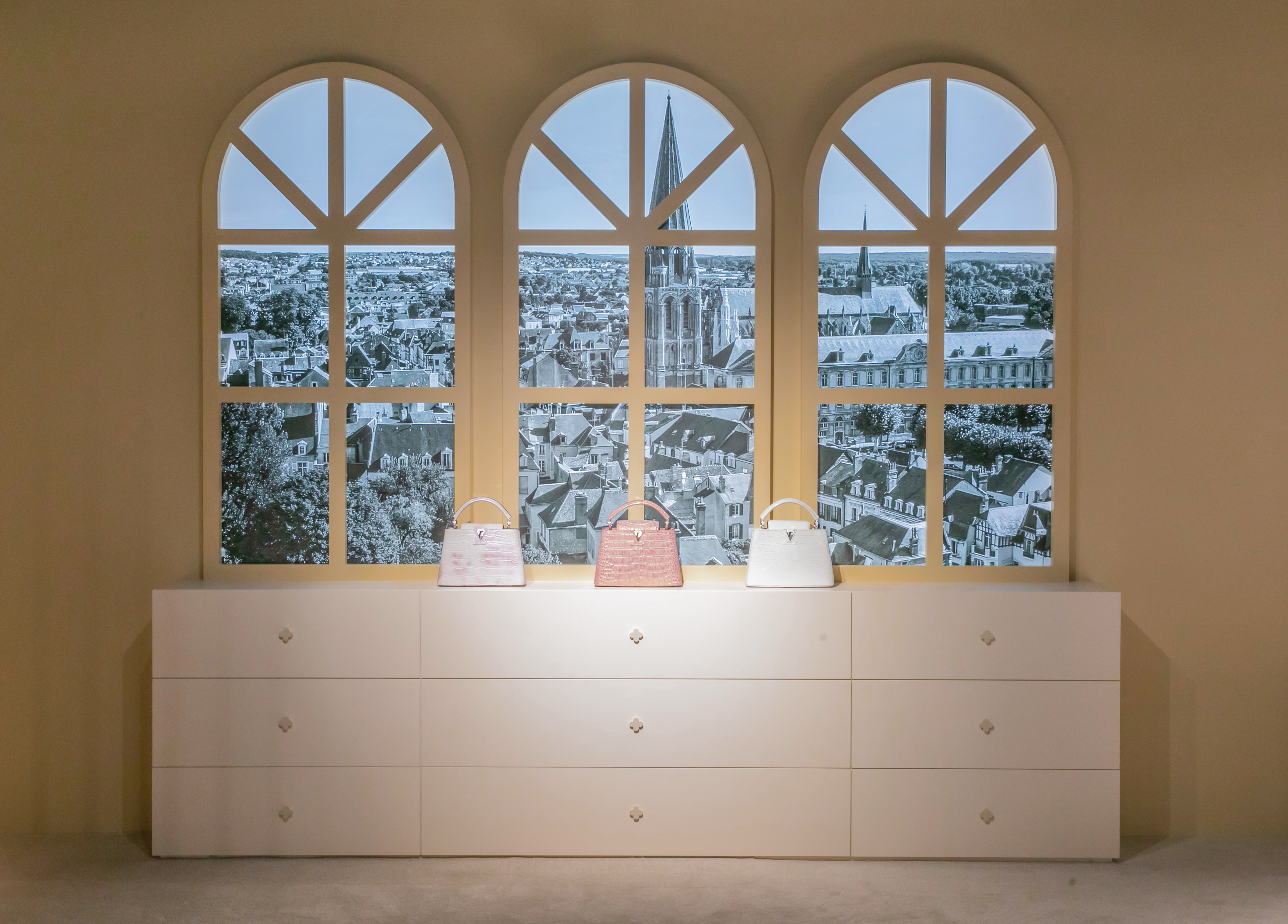 LOUIS VUITTON 2023珍稀皮革展（女士專區）。（路易威登提供）